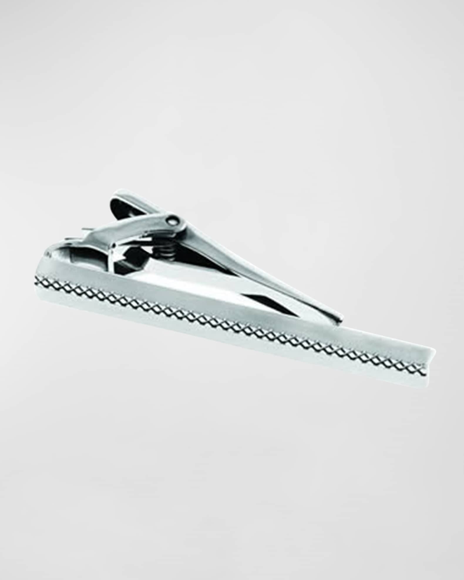 Men's Palladium-Plated Tie Clip  0