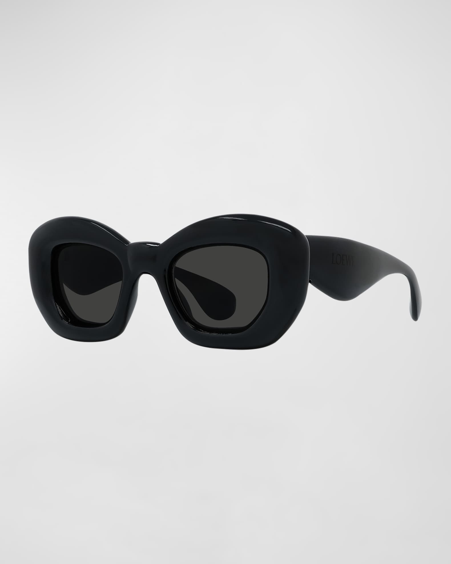 Loewe Inflated Monochrome Acetate Butterfly Sunglasses Neiman Marcus