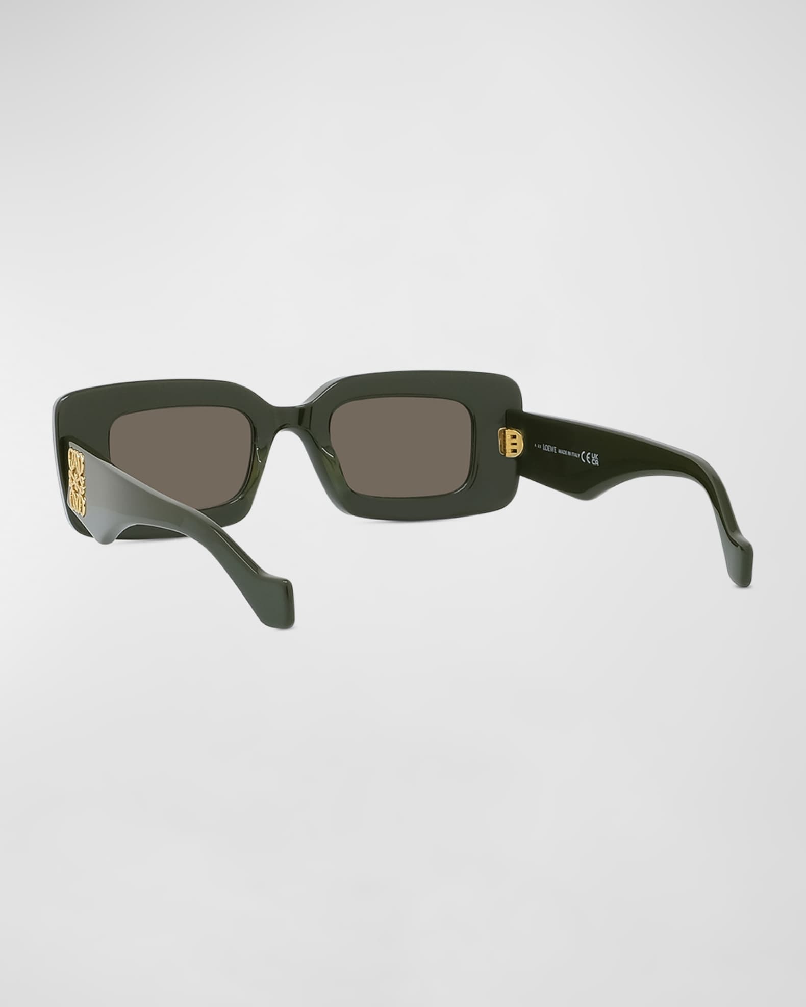 Loewe Anagram Beveled Acetate Rectangle Sunglasses | Neiman