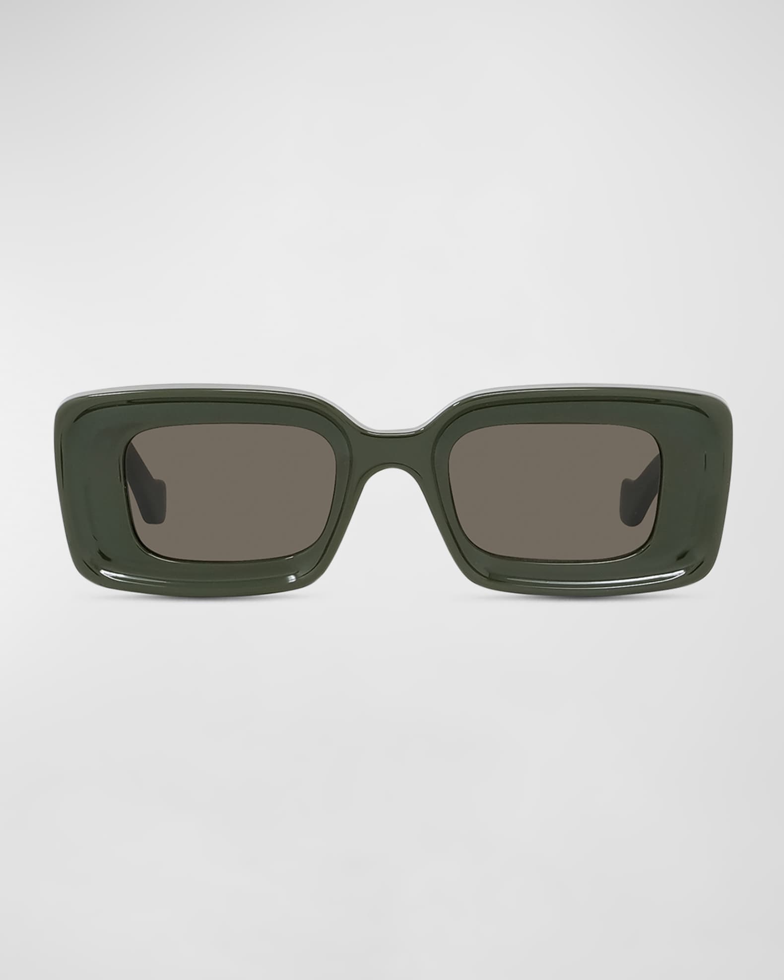 Loewe Anagram Beveled Acetate Rectangle Sunglasses | Neiman