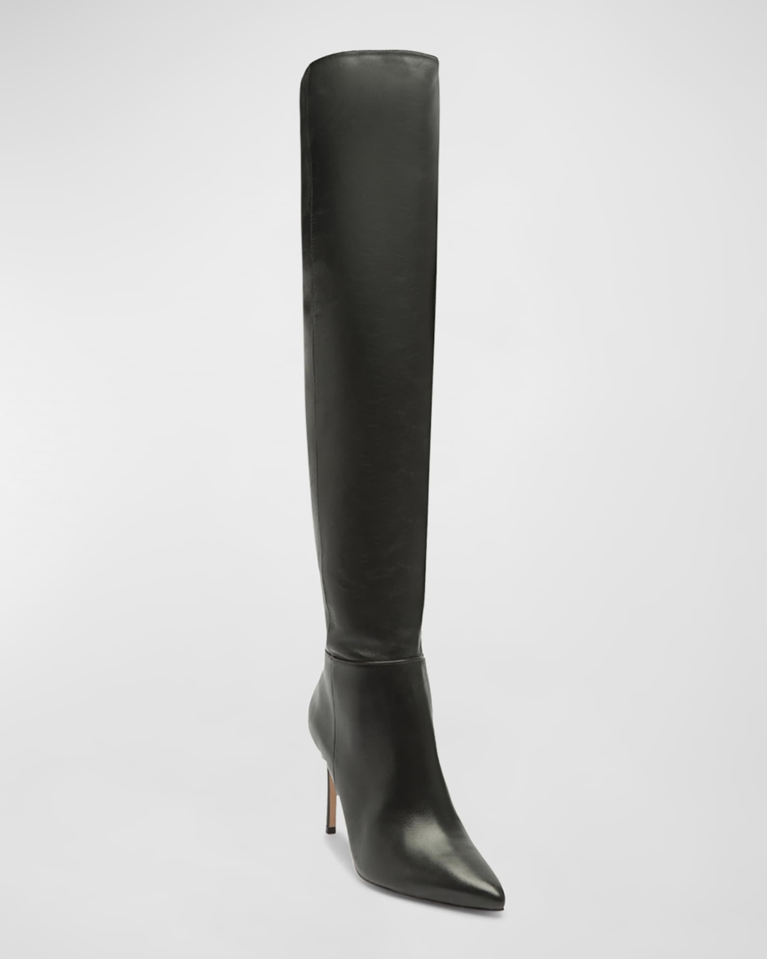 Schutz Mikki Leather Over-The-Knee Boots | Neiman Marcus