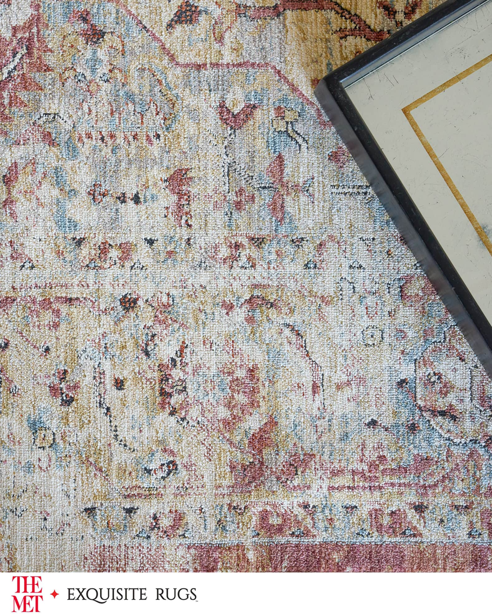 Exquisite Rugs x THE MET Antique Loom Beige & Rust Rug, 9' x 12 ...