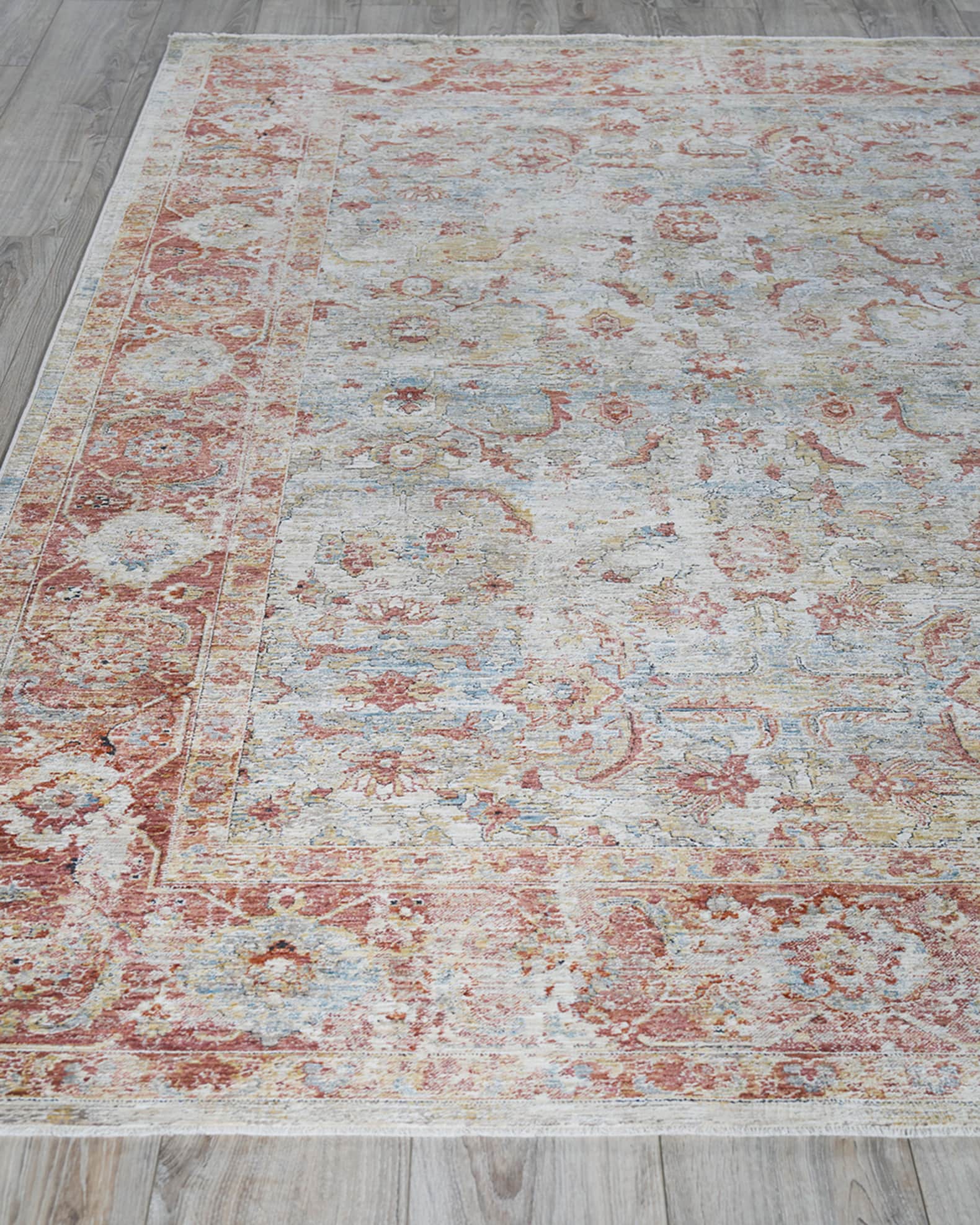 Exquisite Rugs x THE MET Antique Loom Blue & Rust Runner, 2' x 12 ...