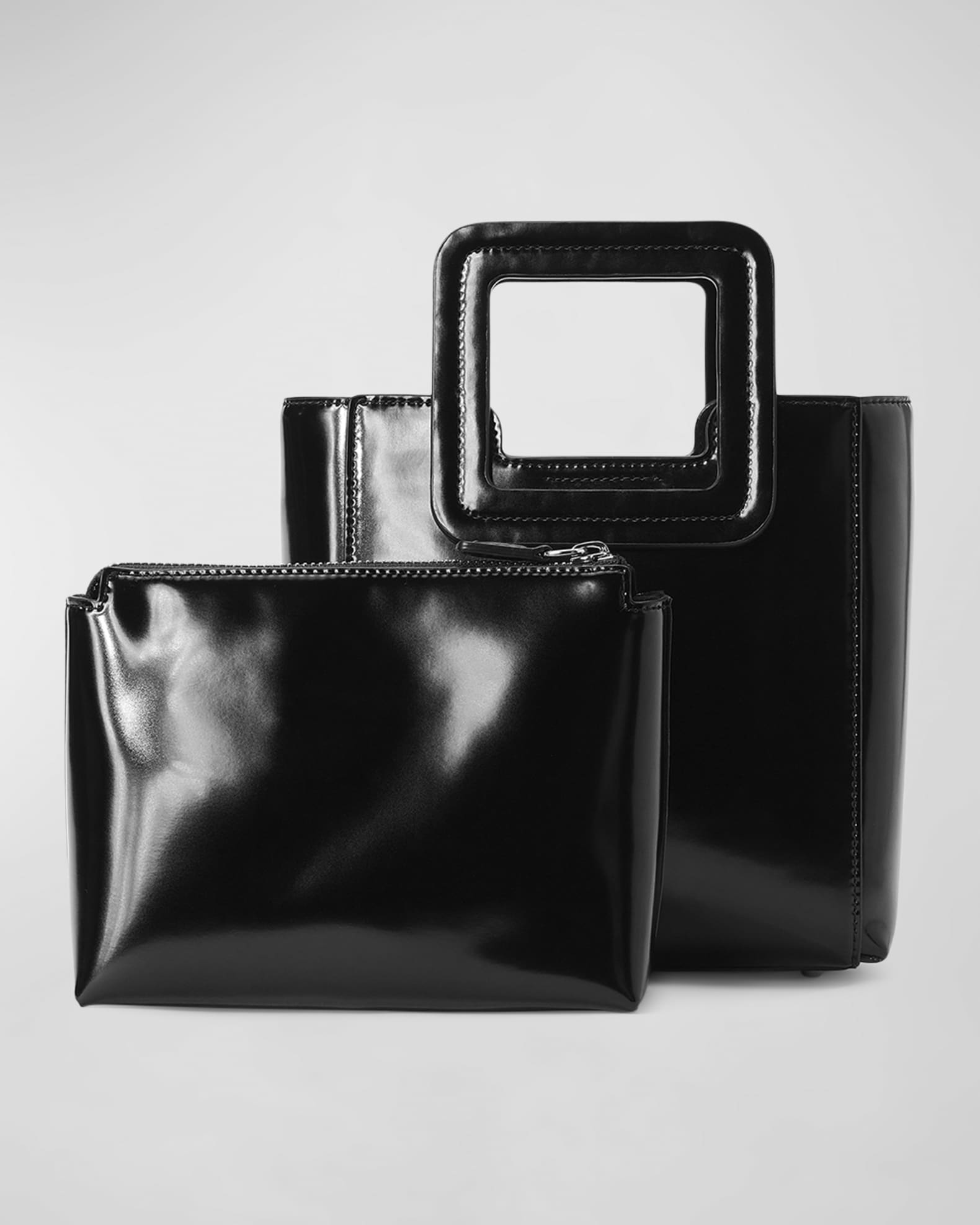 Shirley leather clutch bag