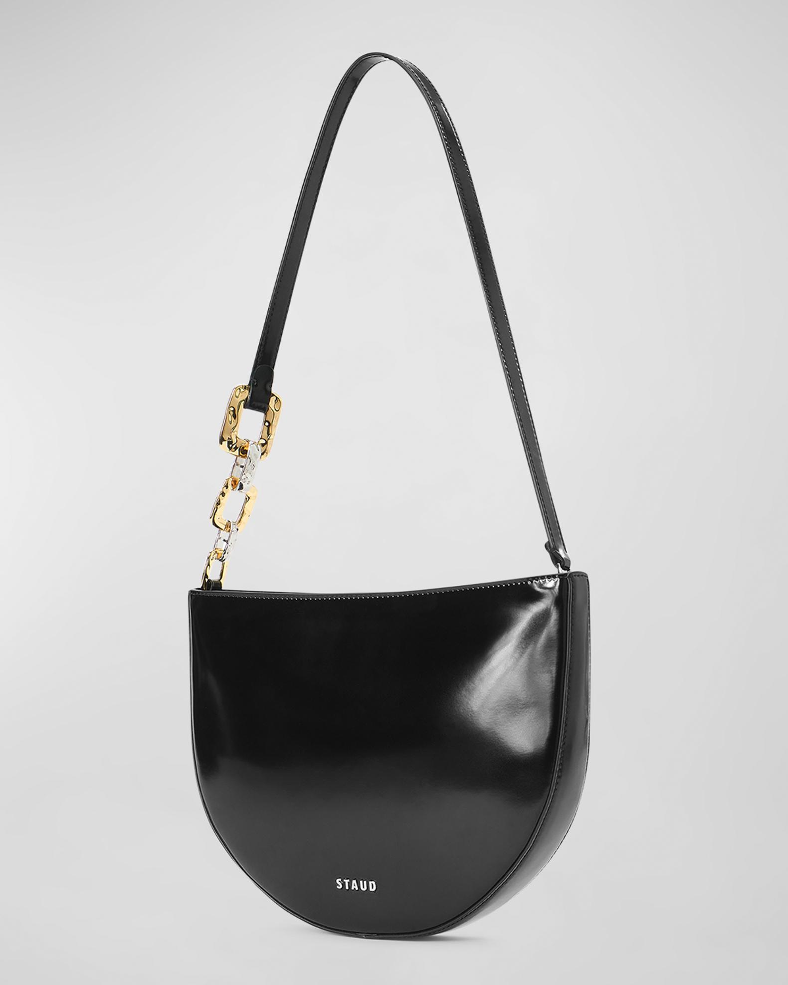 Staud Colt Zip Leather Shoulder Bag | Neiman Marcus
