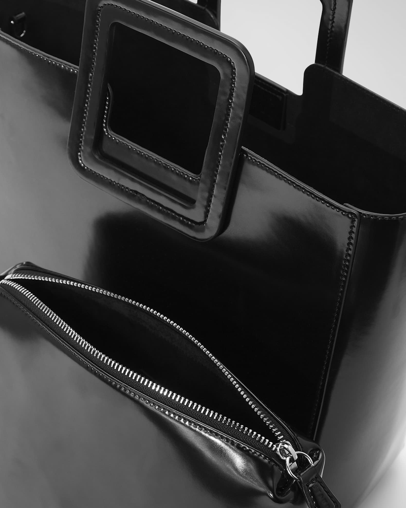 STAUD Shirley Leather Top-Handle Bag | Neiman Marcus