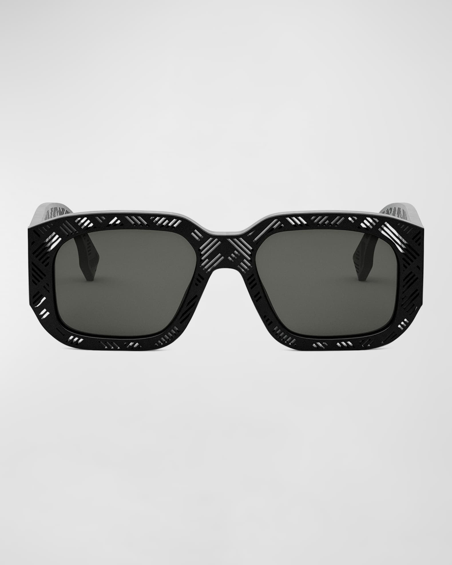 Fendi Fendi Shadow Acetate Rectangle Sunglasses Neiman Marcus