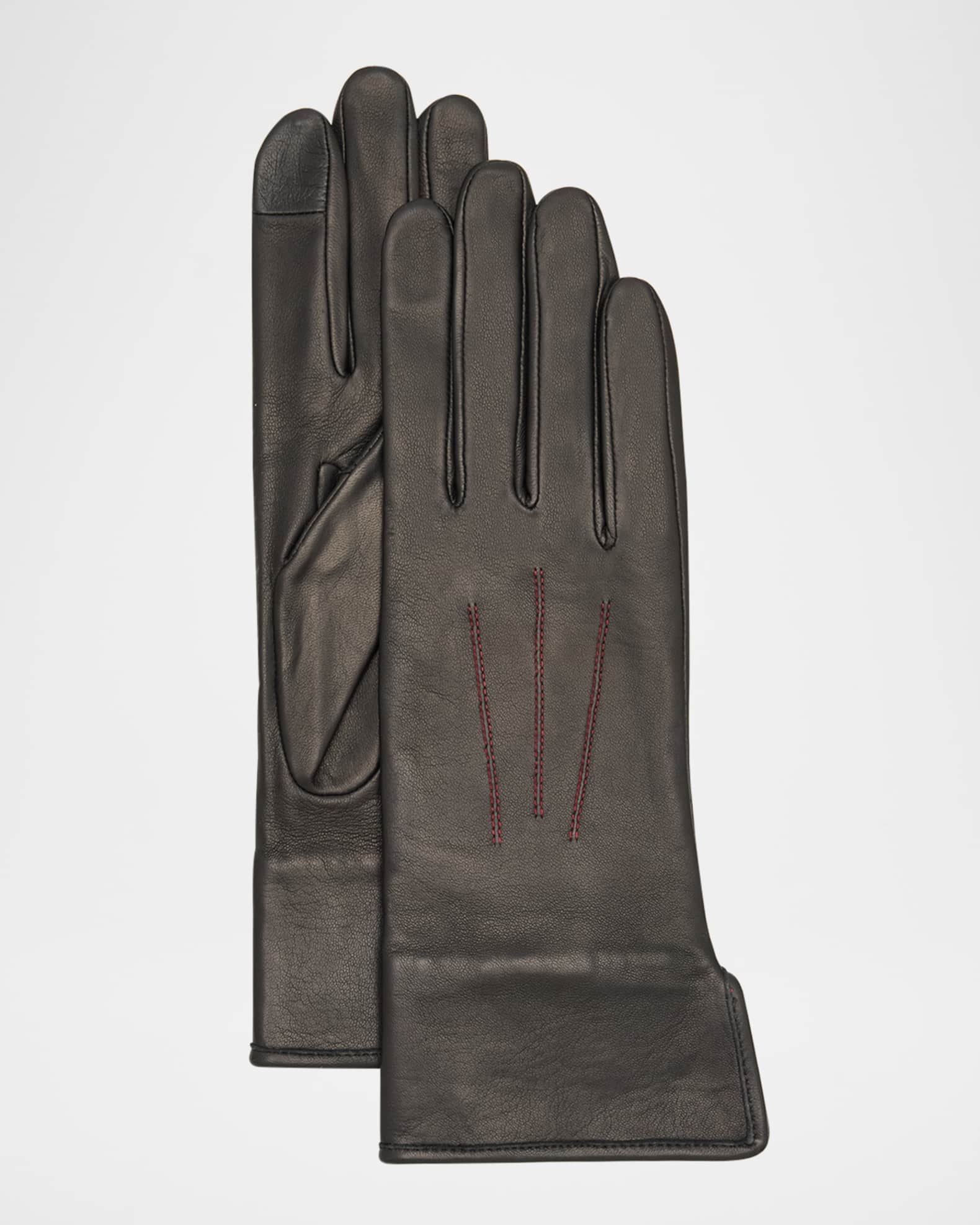Two-Tone Classic Leather Gloves  0