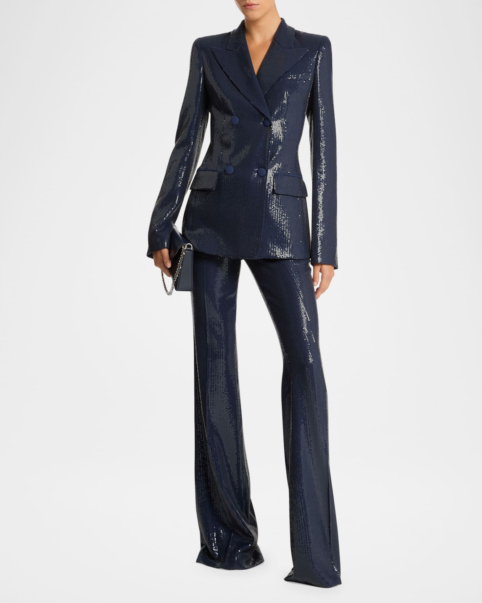 Sequined Lapel Jacket 1