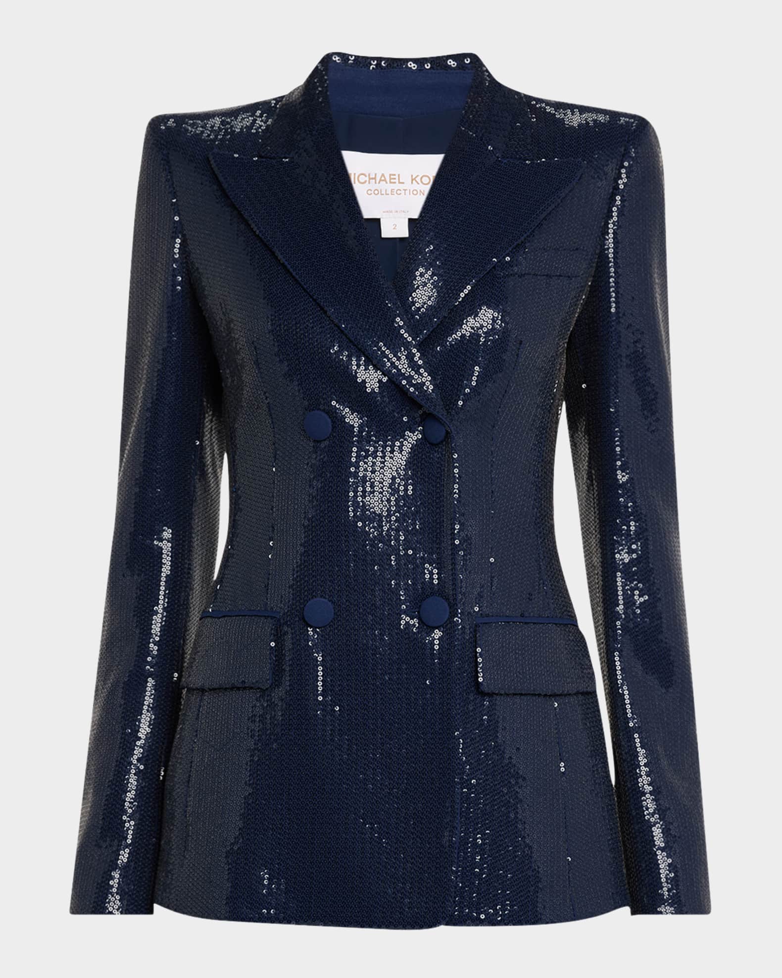 Sequined Lapel Jacket 0