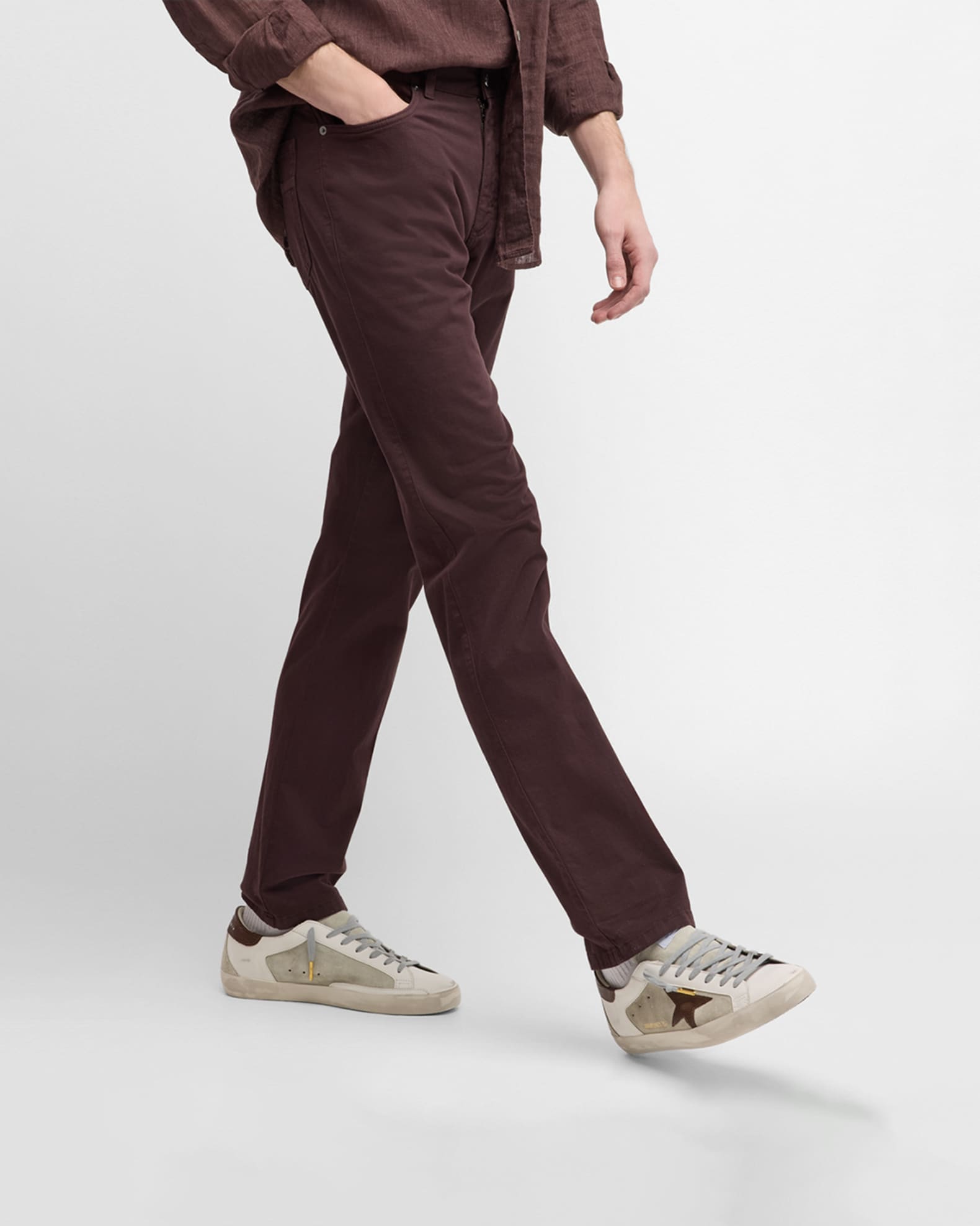Men's Super-Star Leather Low-Top Sneakers with Lizard-Effect 1