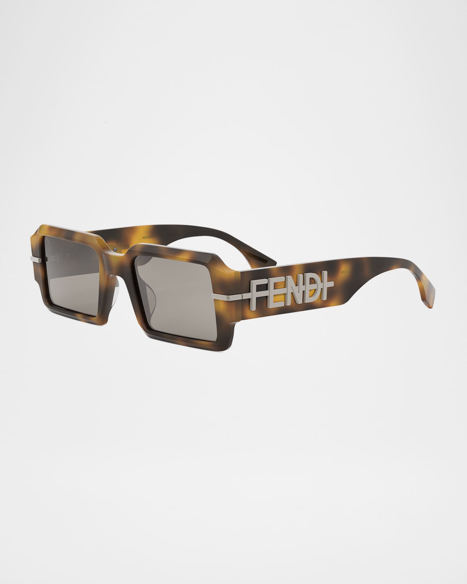 Men's Fendigraphy Acetate Rectangle Sunglasses 0