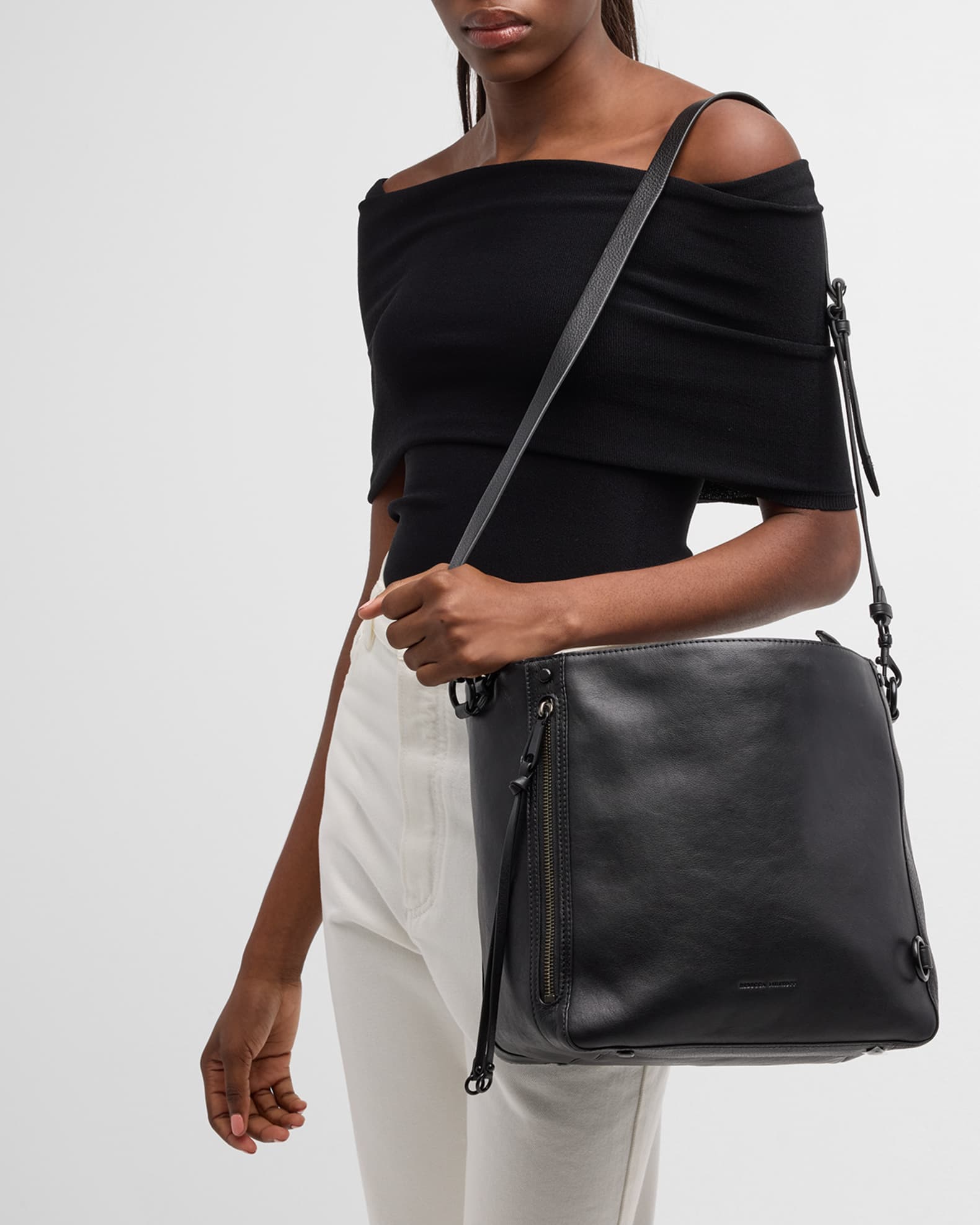 Rebecca Minkoff Mab Leather Hobo Bag | Neiman Marcus