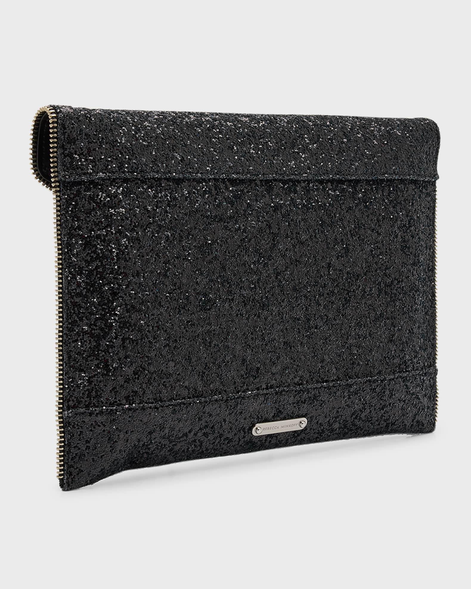 Leo Glitter Envelope Clutch Bag