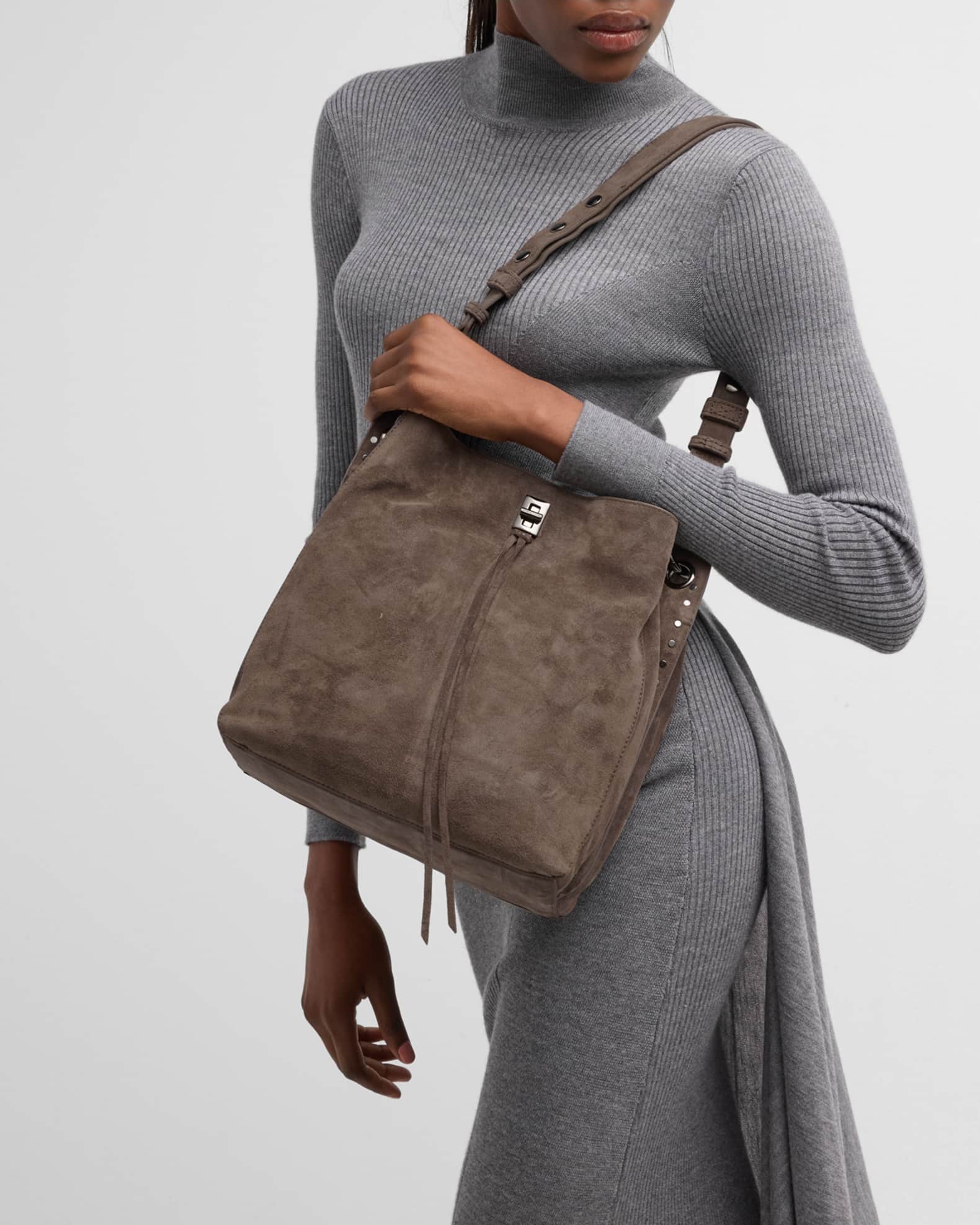 Rebecca Minkoff Darren Suede Shoulder Bag Neiman Marcus