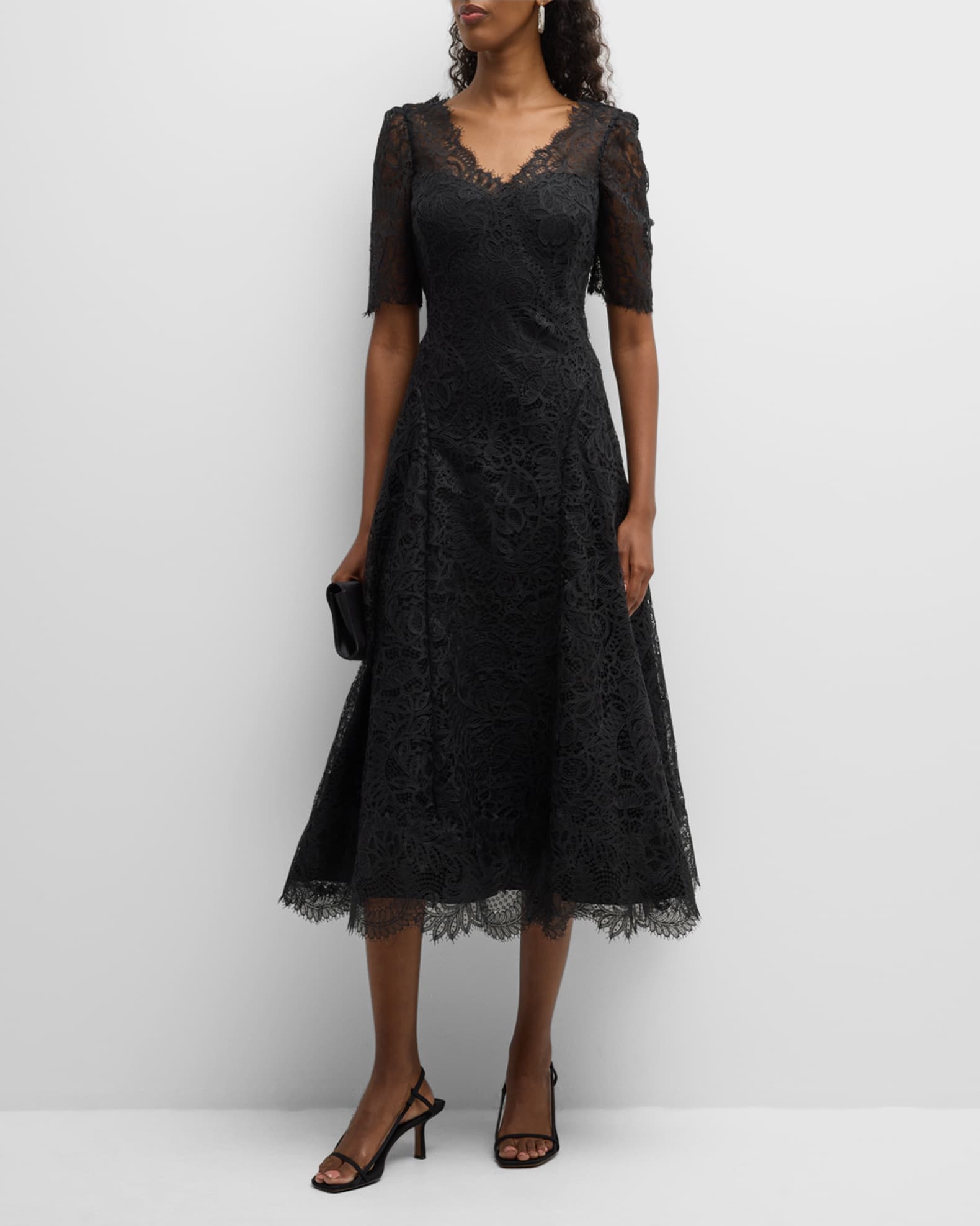 Louis Vuitton Scallop Detail A-Line Dress