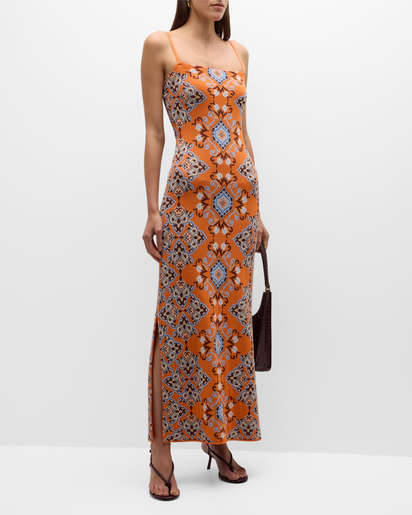 Cara Cara Lena Printed Maxi Column Dress | Neiman Marcus
