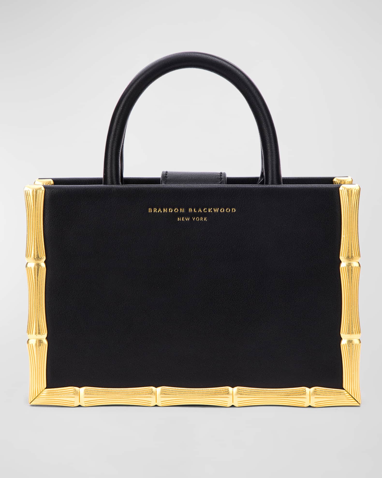 Brandon Blackwood Bamboo Leather Tote Bag Neiman Marcus