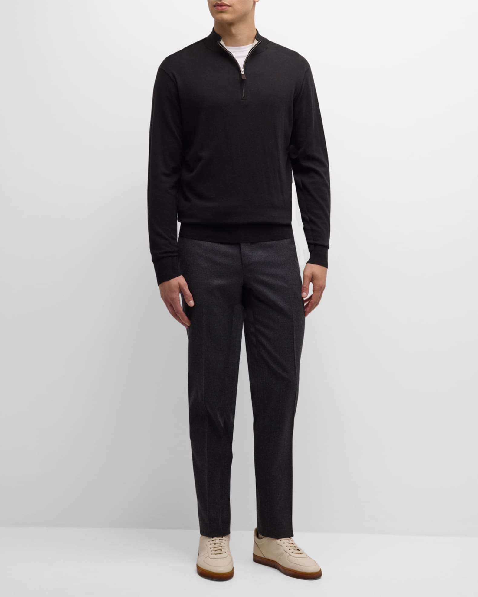 割引購入 Men's Super 100s Wool Dress Pants パンツ