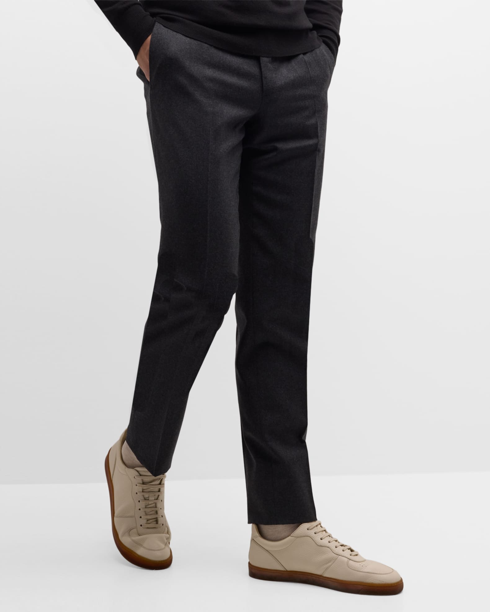 2024新作モデル Super Men's 100s Pants Dress Wool パンツ