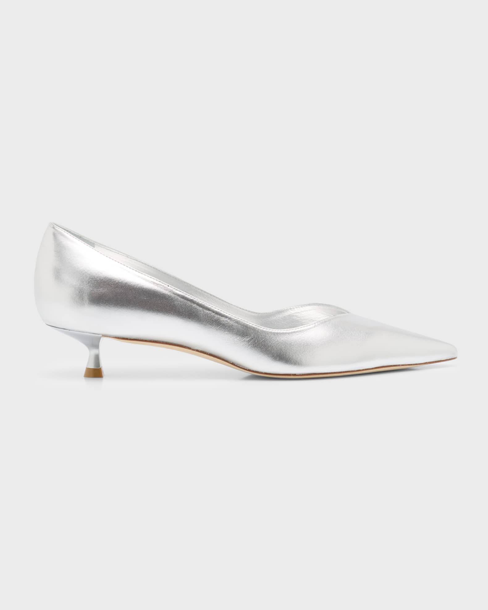 Metallic kitten heels outlet