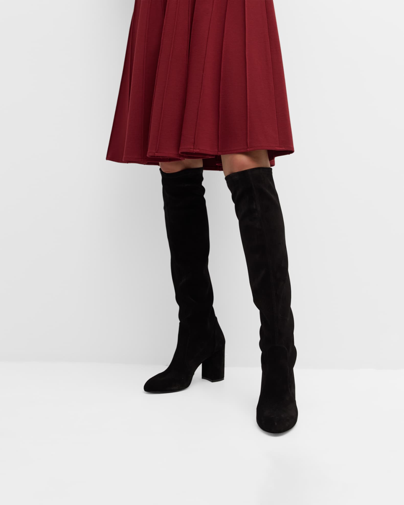 Yuliana Suede Knee Boots 1