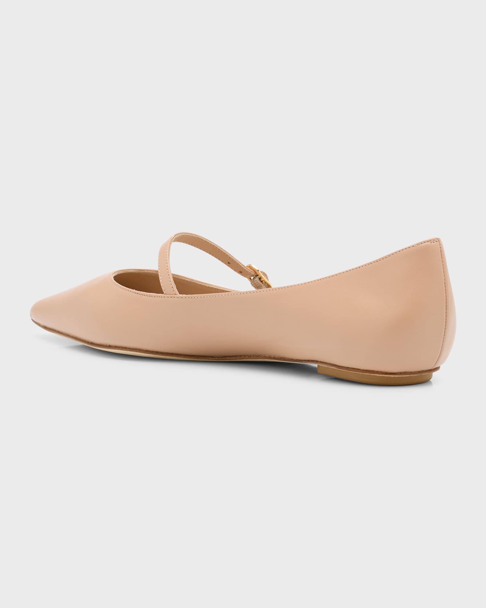 Emilia Leather Mary Jane Ballerina Flats