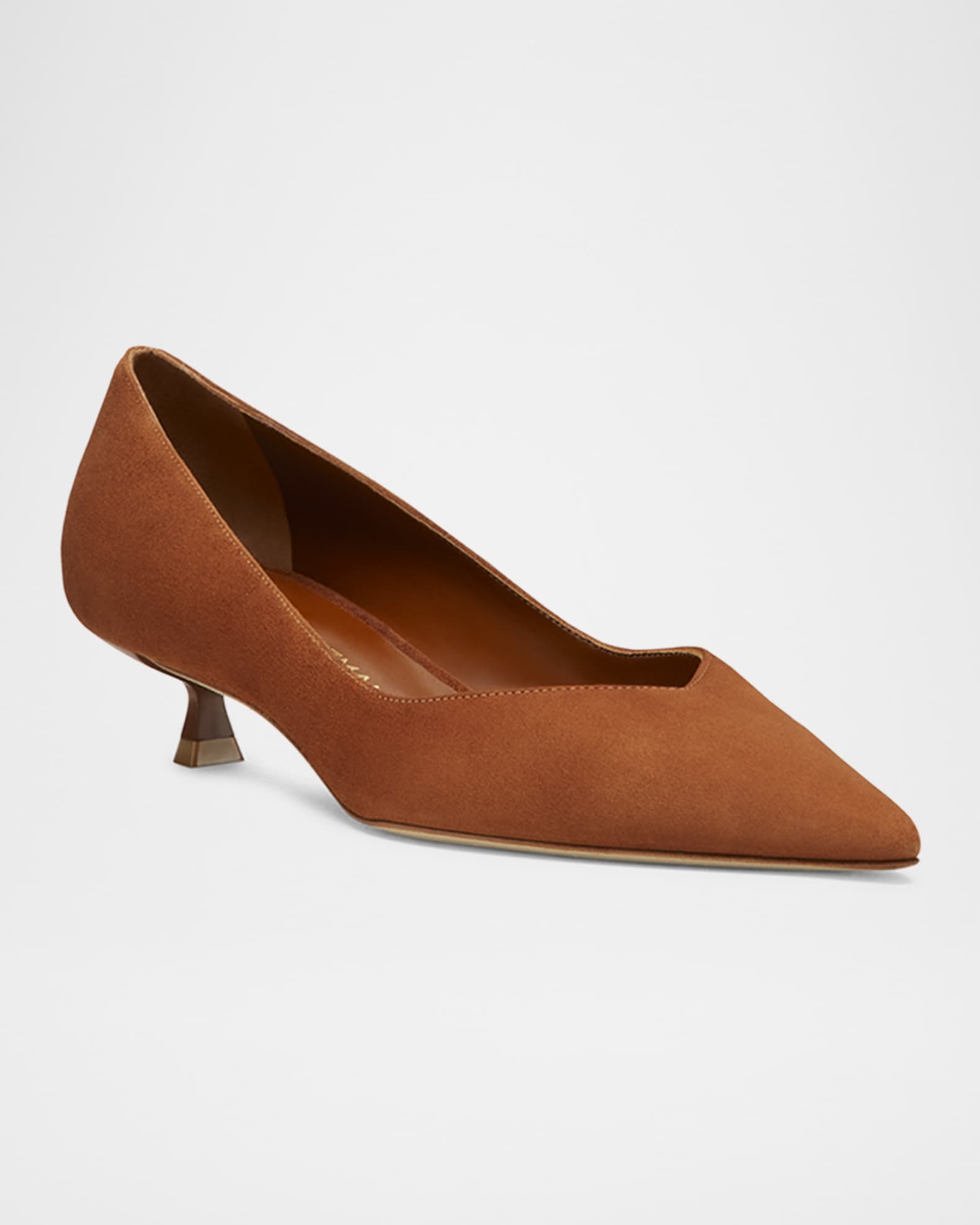 Brown suede kitten heels new arrivals