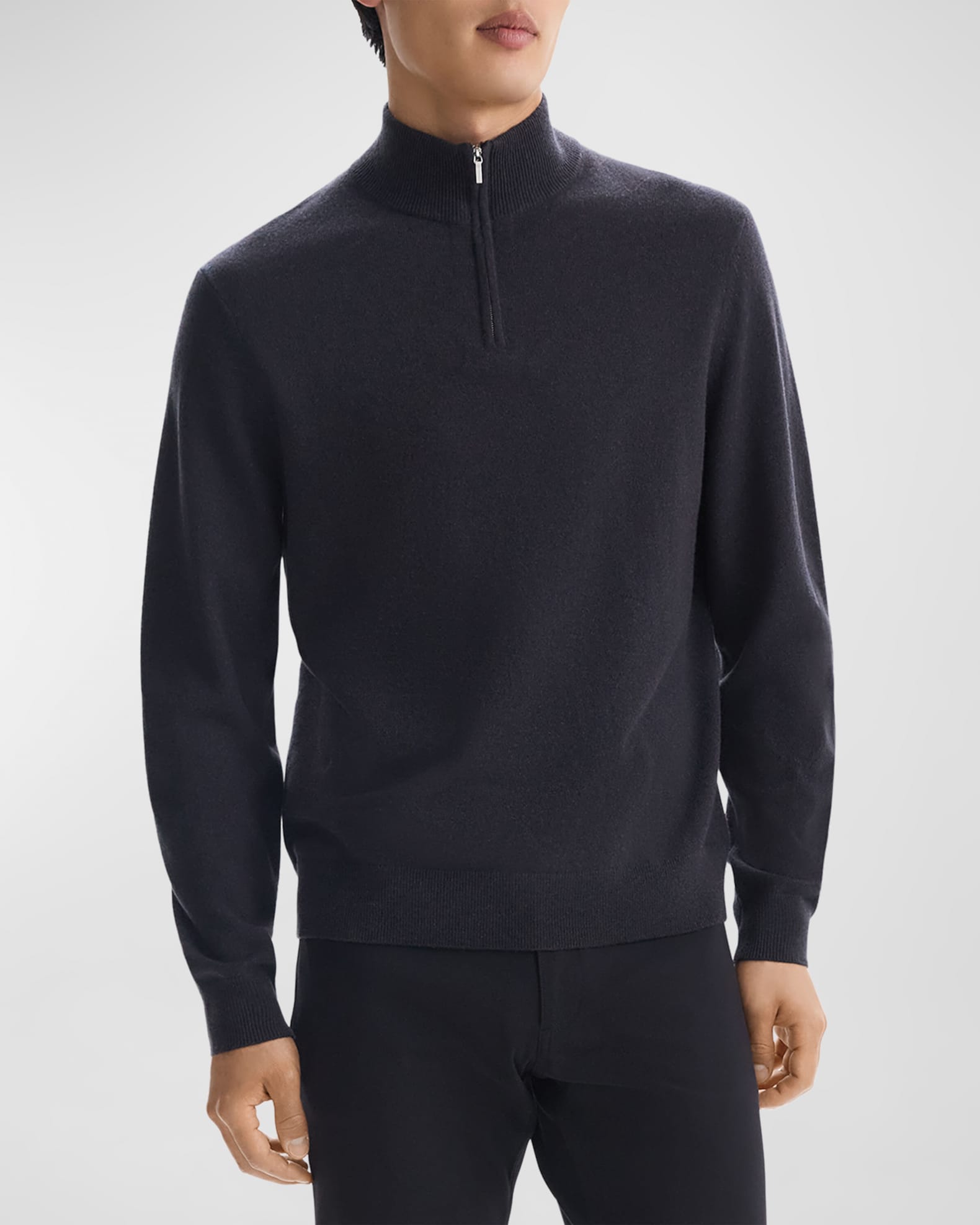 Men's Hilles Quarterzip in Cashmere 1