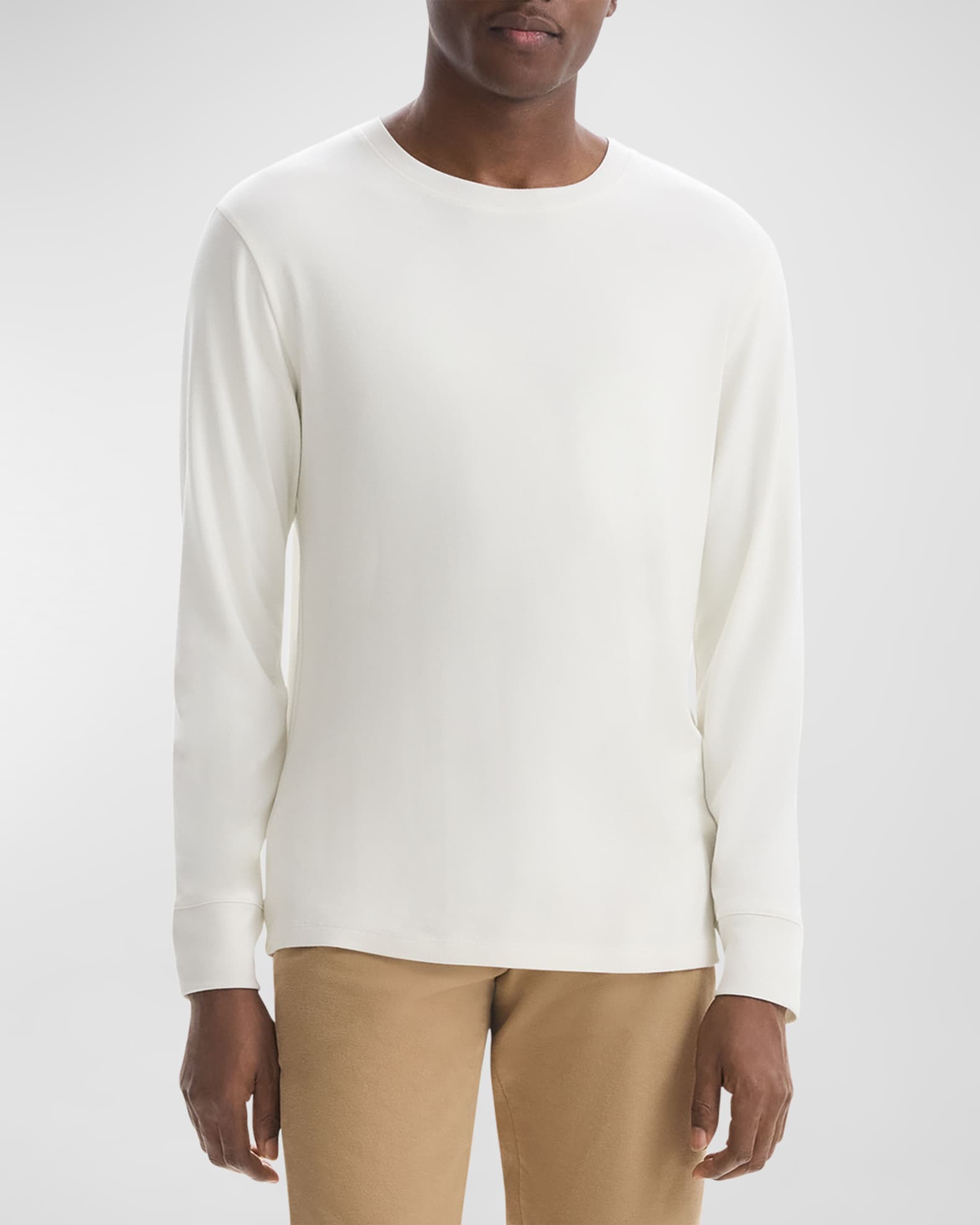 Men's Essential Tee Long Sleeve in Anemone Milano 1