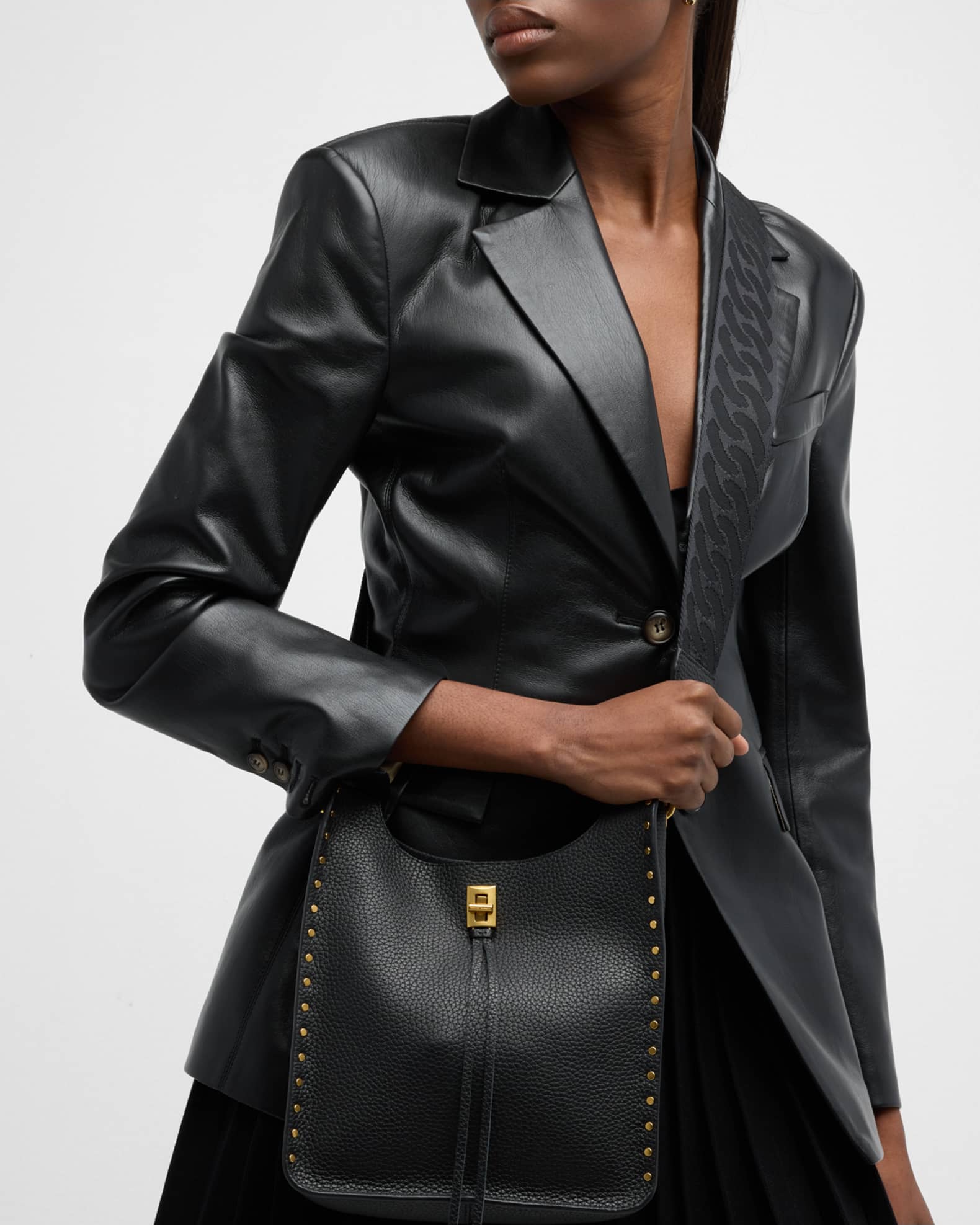 Darren leather shoulder bag outlet