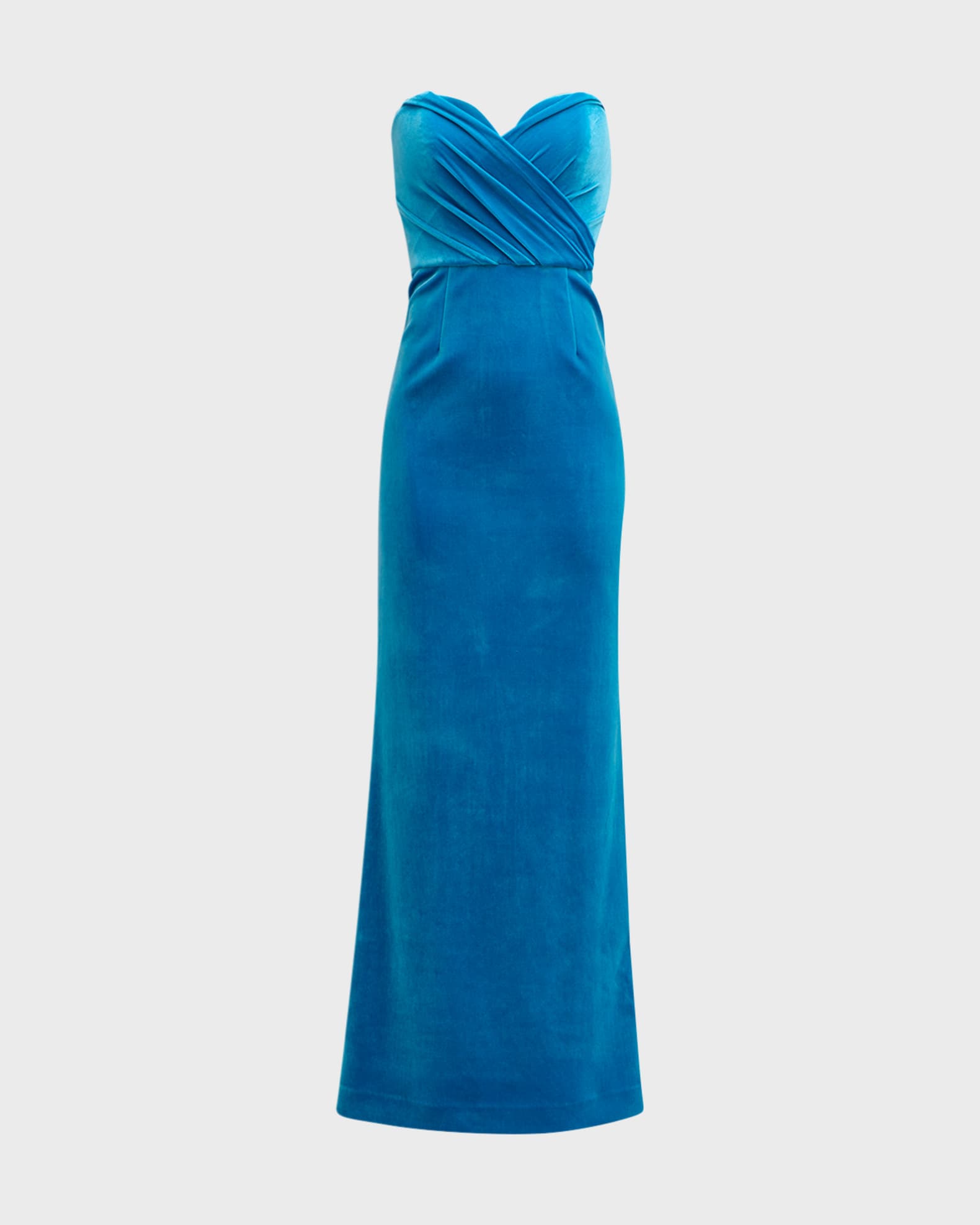 REBECCA VALLANCE Bernadette Strapless Velvet Column Gown | Neiman Marcus