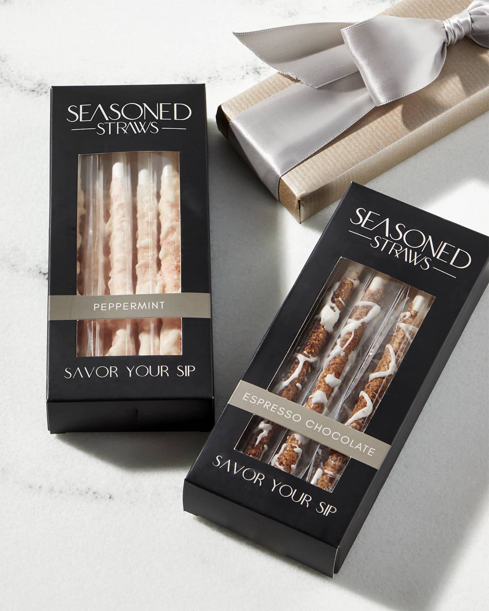 Espresso Chocolate and Peppermint Seasoned Straws 1
