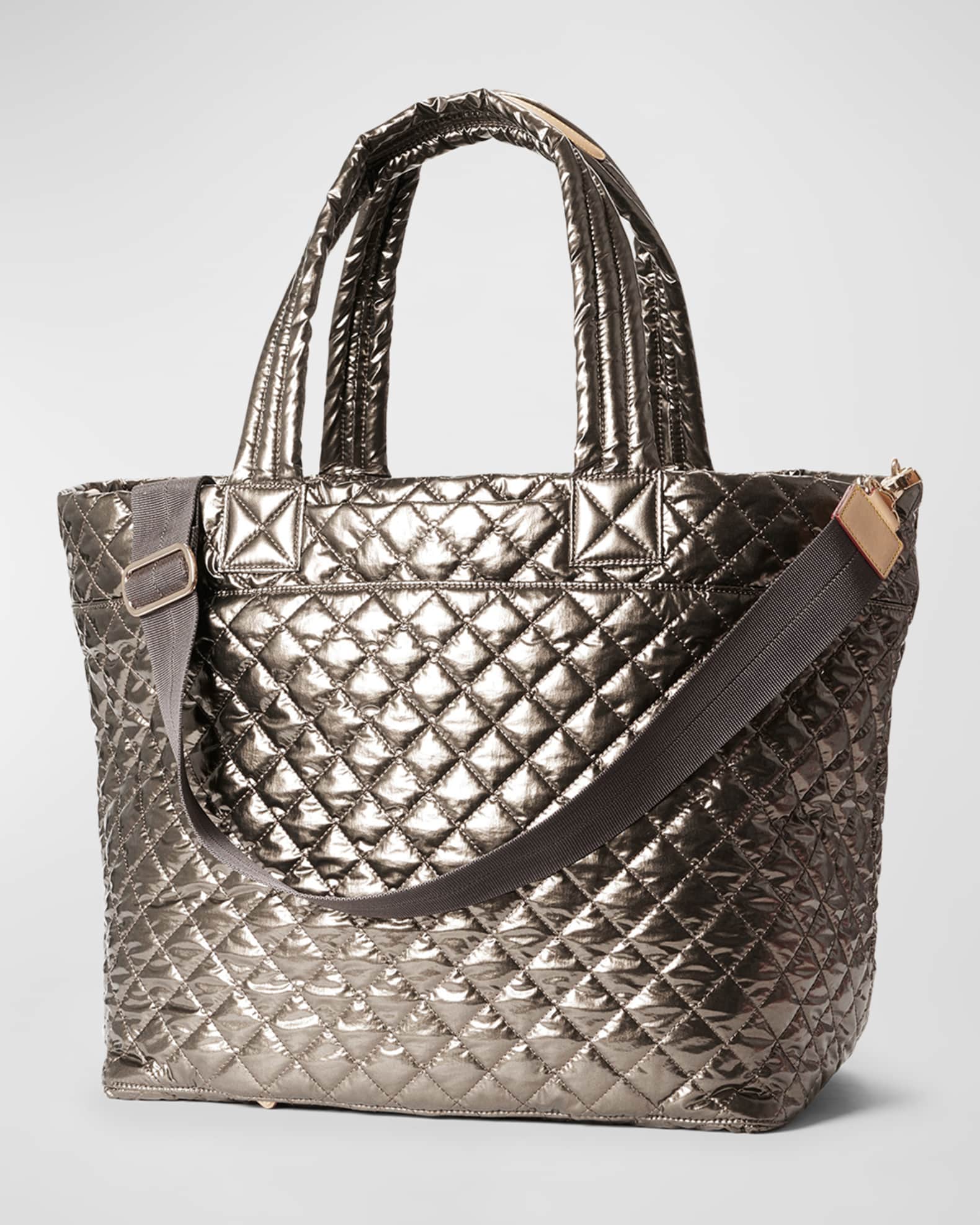 MZ WALLACE Metro Deluxe Large Metallic Tote Bag Neiman Marcus
