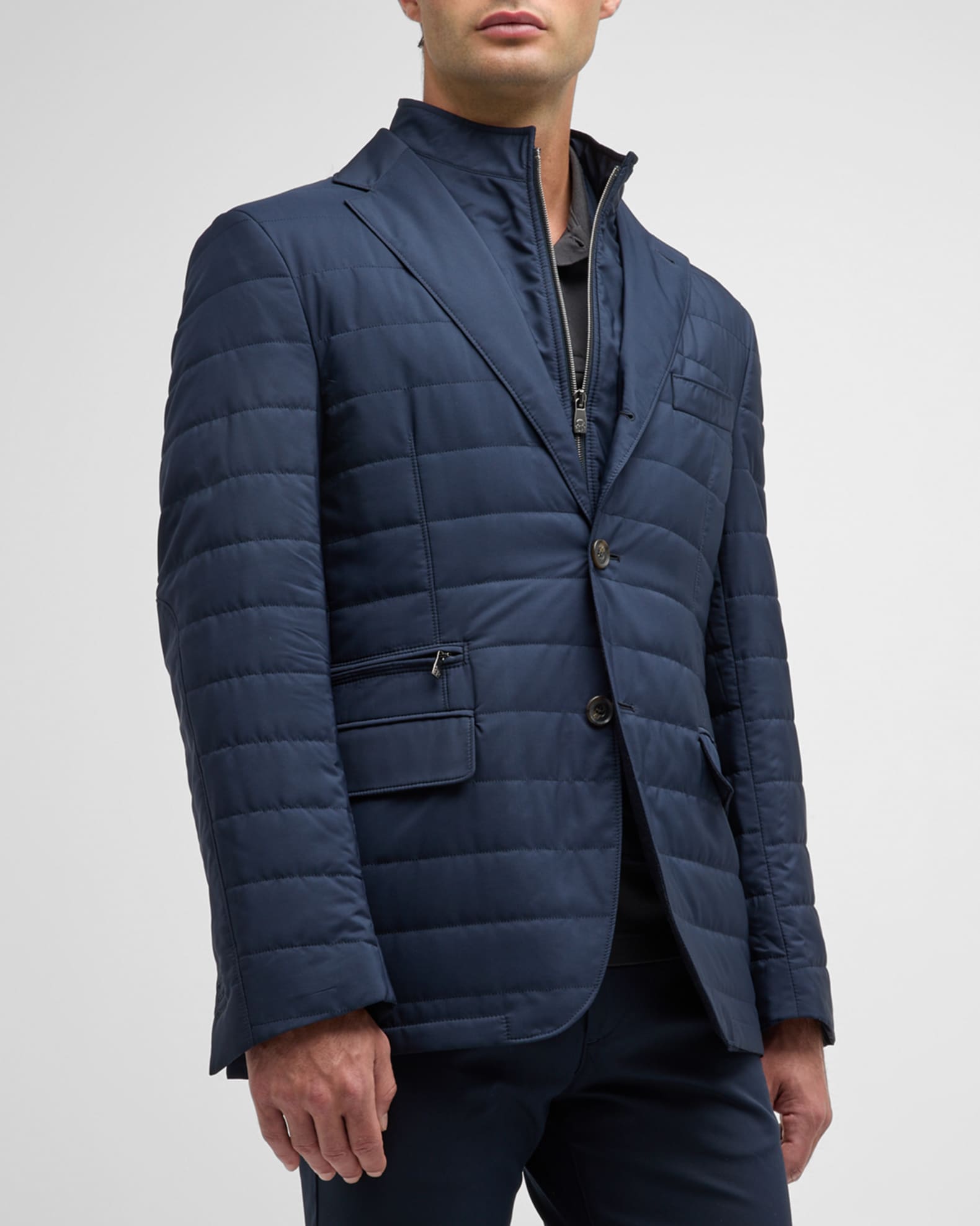 Mens quilted sport hot sale coat