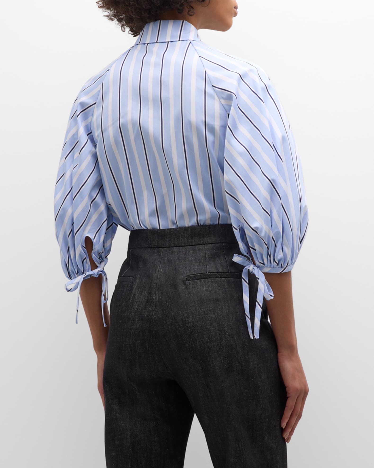 Devine Pocketed Striped Collared Neck Long Sleeve Shirt main image 0