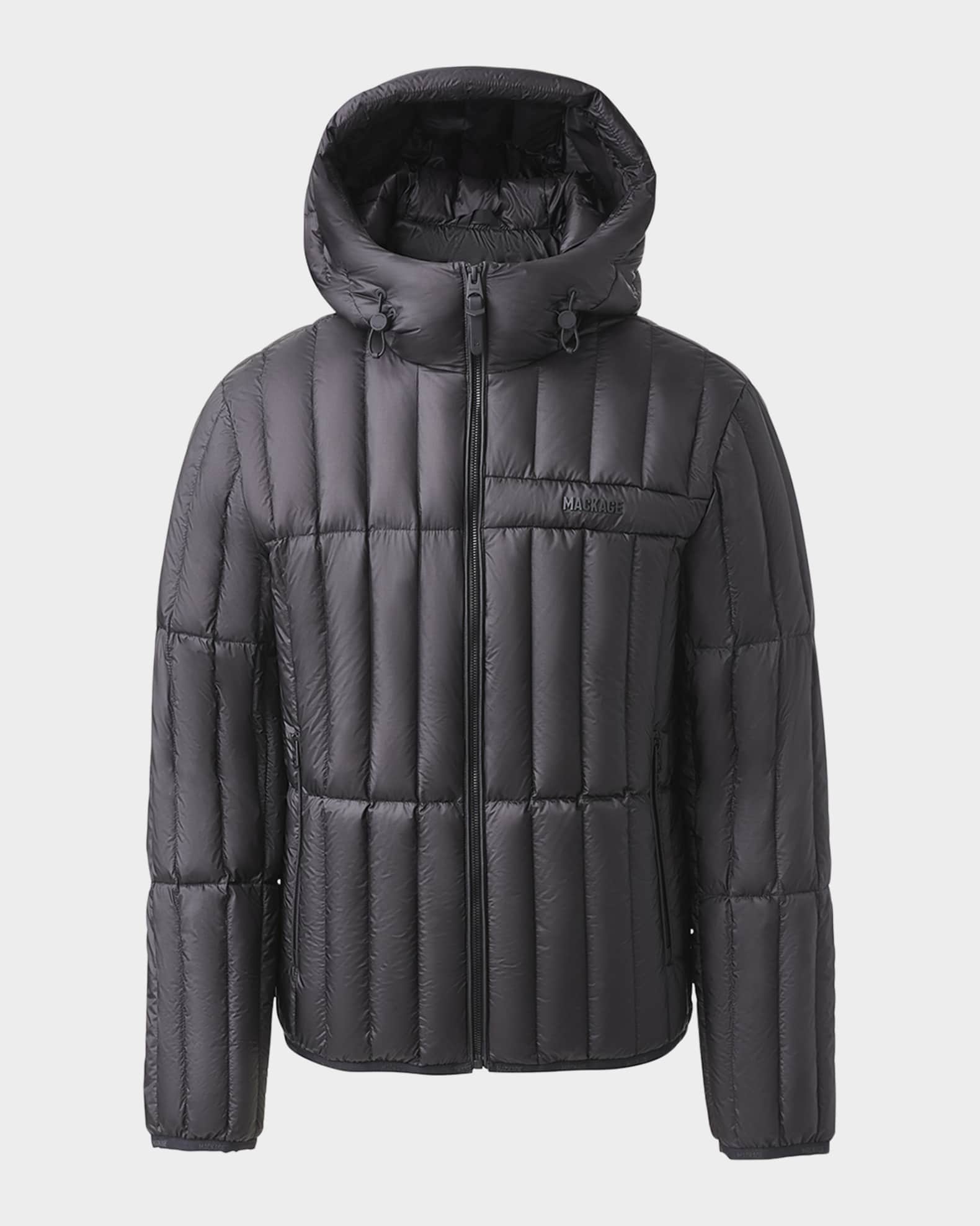 Mackage Men s Peter Hooded Ripstop Down Jacket Neiman Marcus