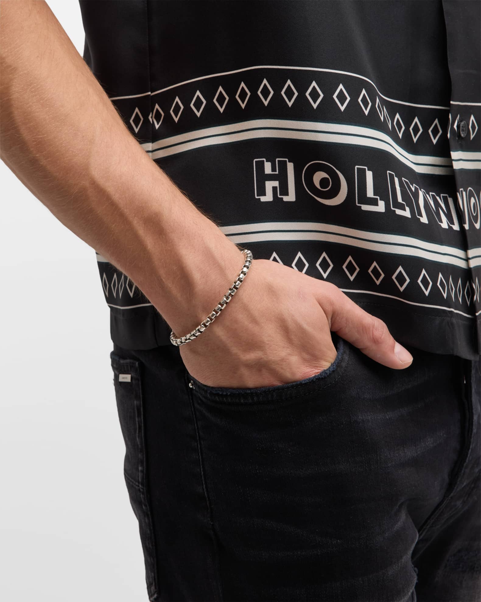 Men's Sterling SIlver Chain Bracelet 1