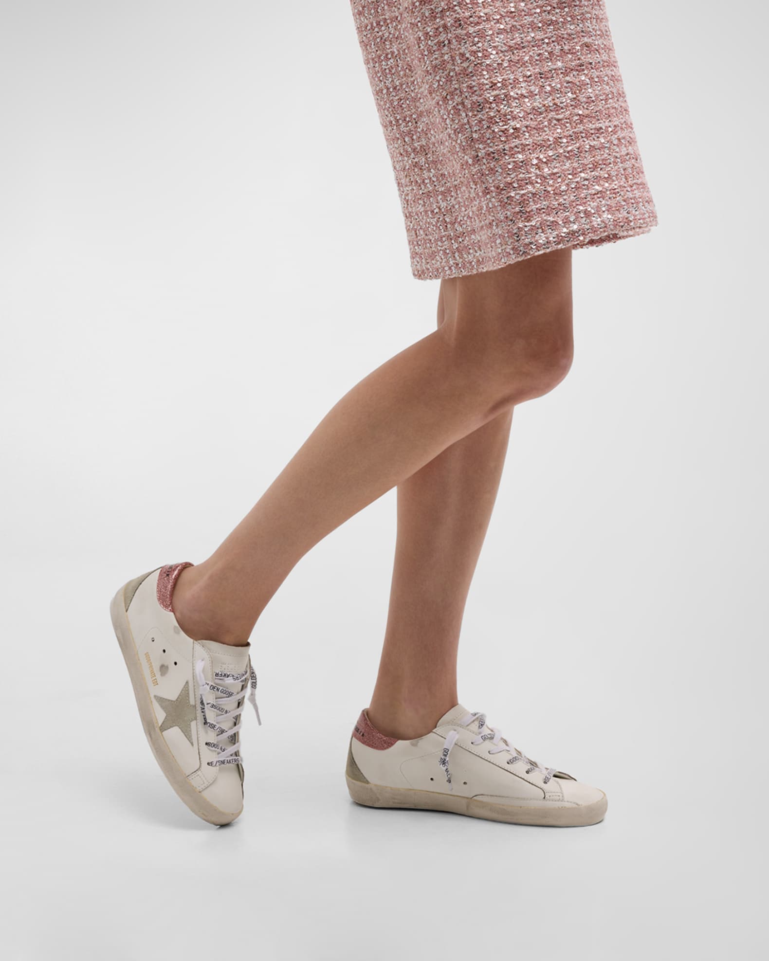 Superstar Mixed Leather Low-Top Sneakers 1