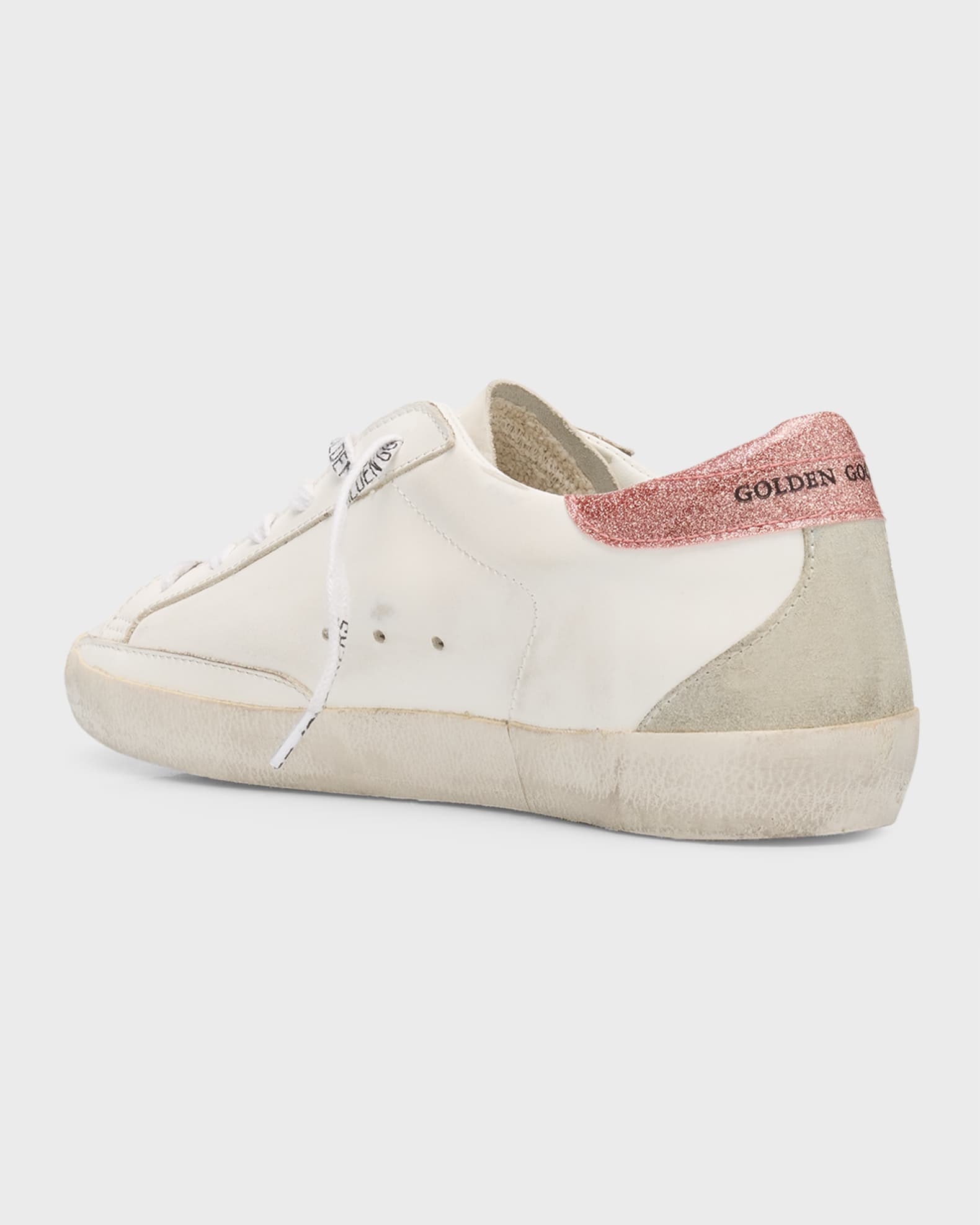 Golden Goose Superstar Mixed Leather Low-Top Sneakers