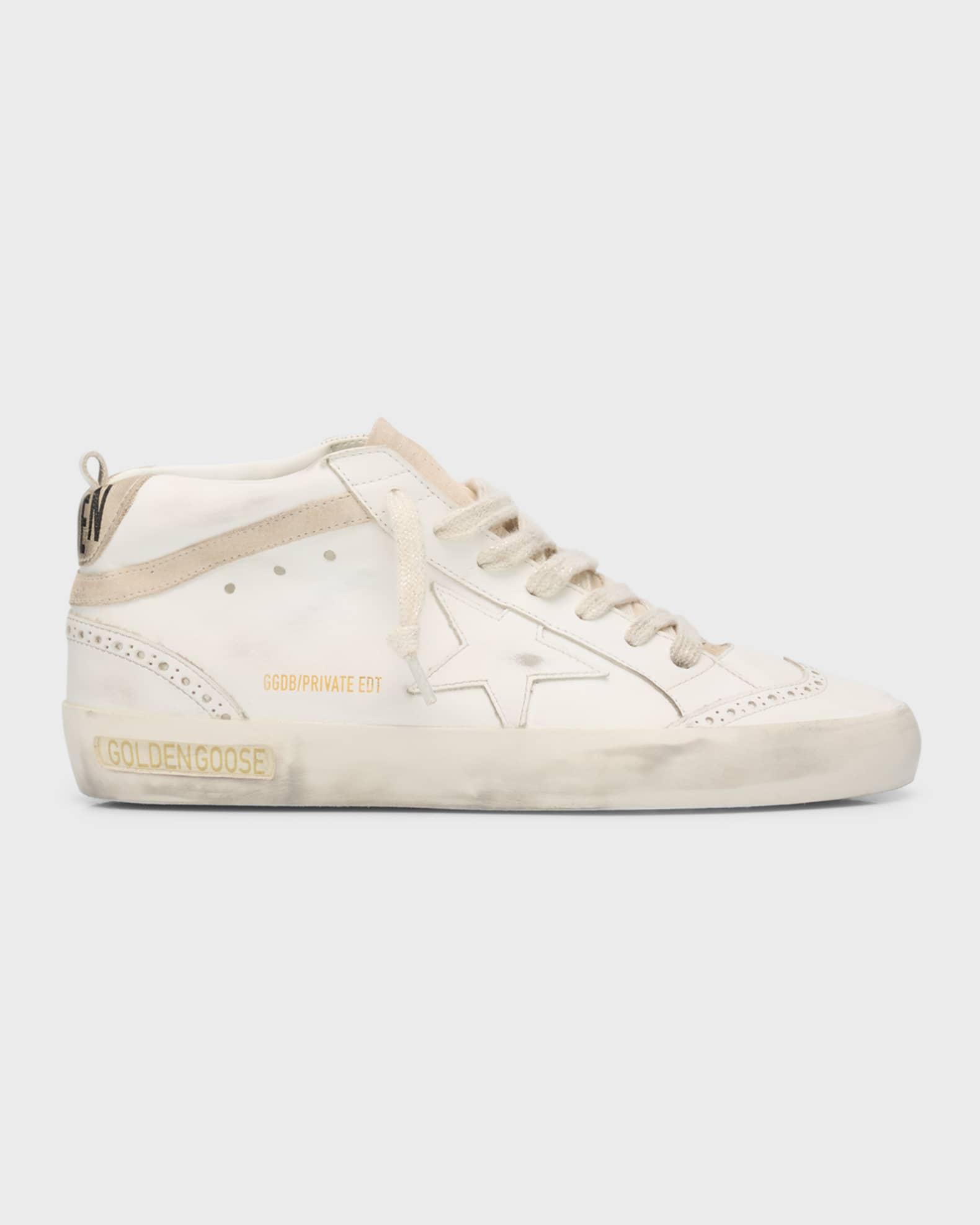 Golden Goose Superstar Sneakers White Ostrich-Embossed Leather