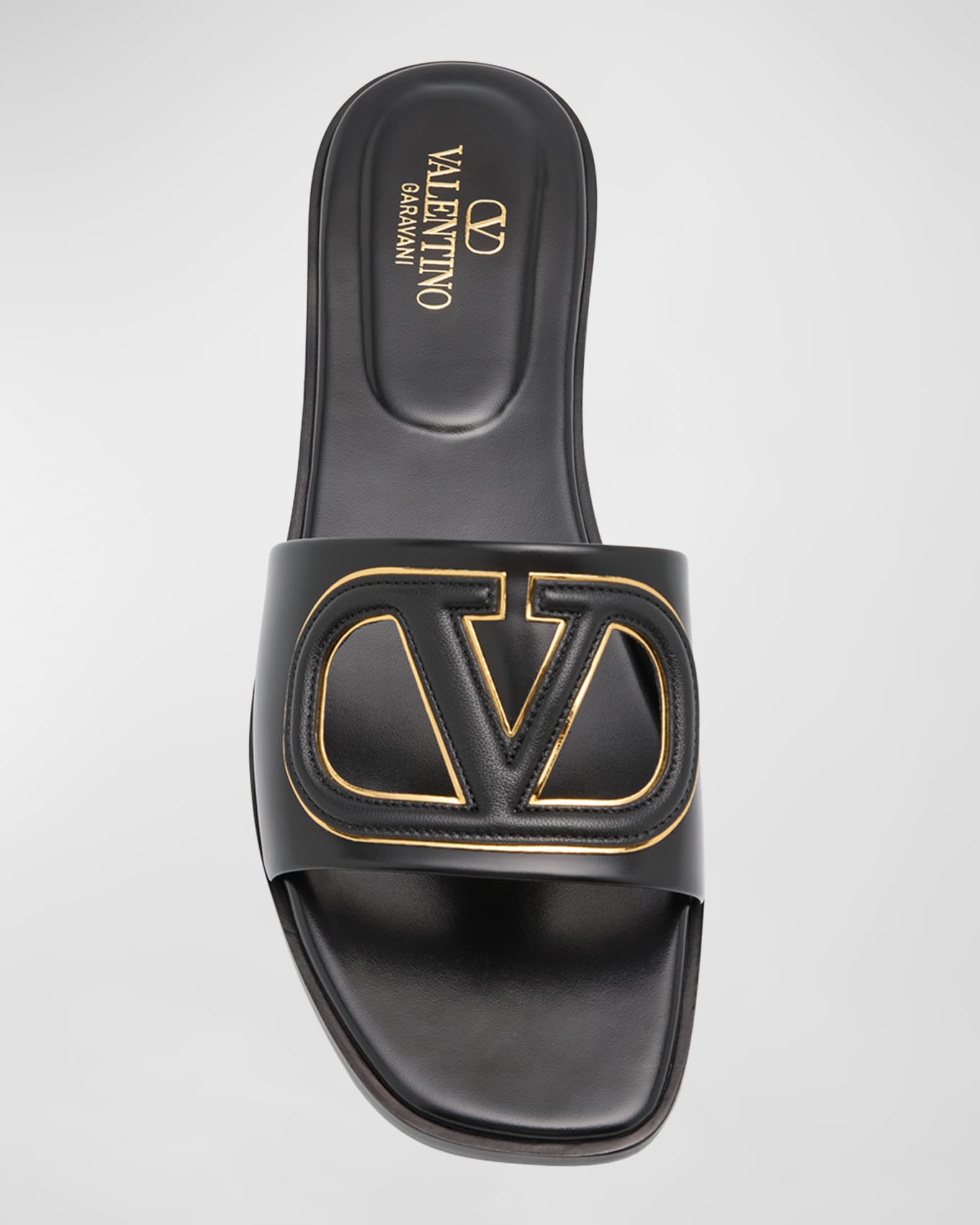 Valentino Garavani Vlogo Cut Out Leather Sandals