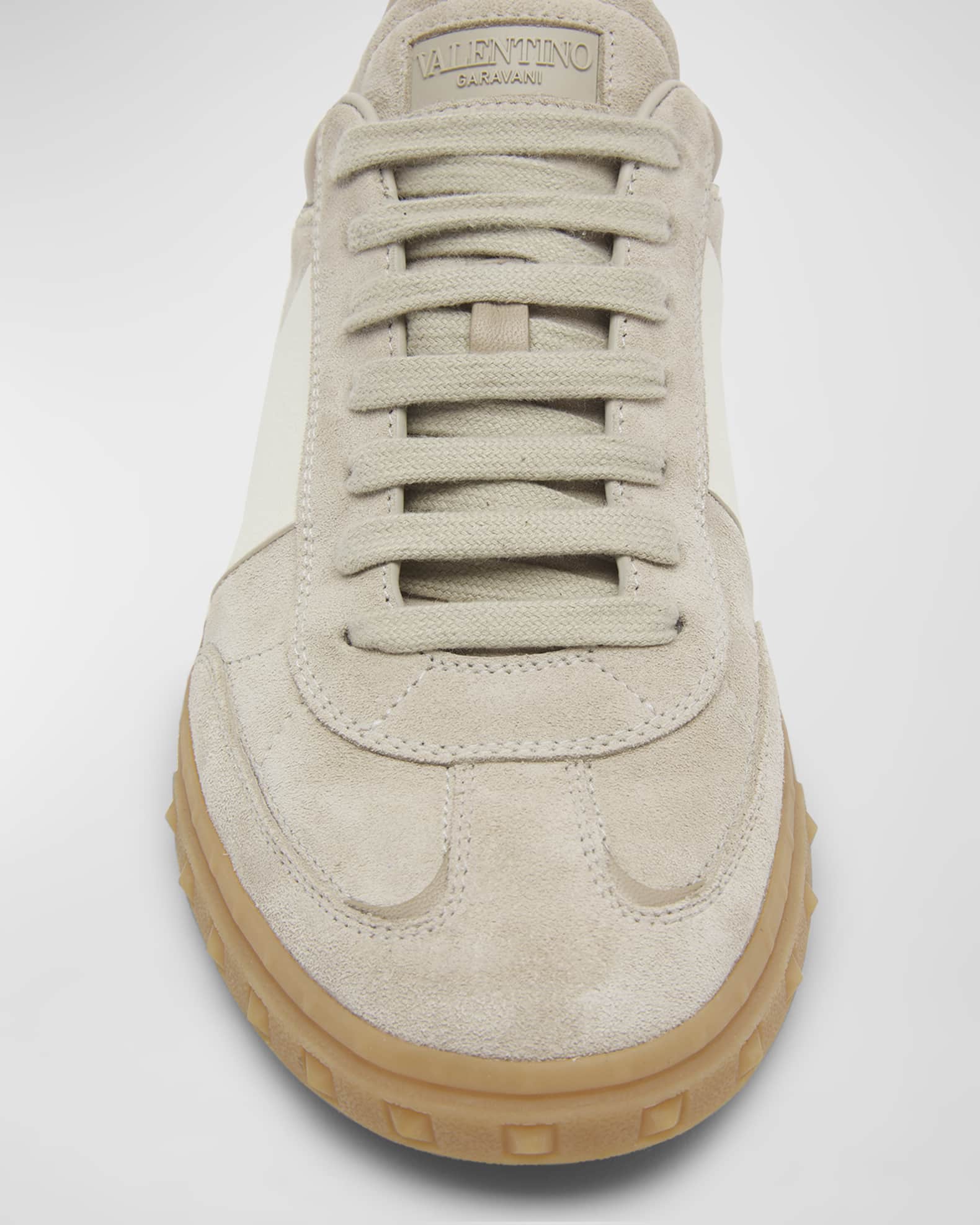 Valentino Garavani Upvillage Bicolor Stripe Low-Top Sneakers