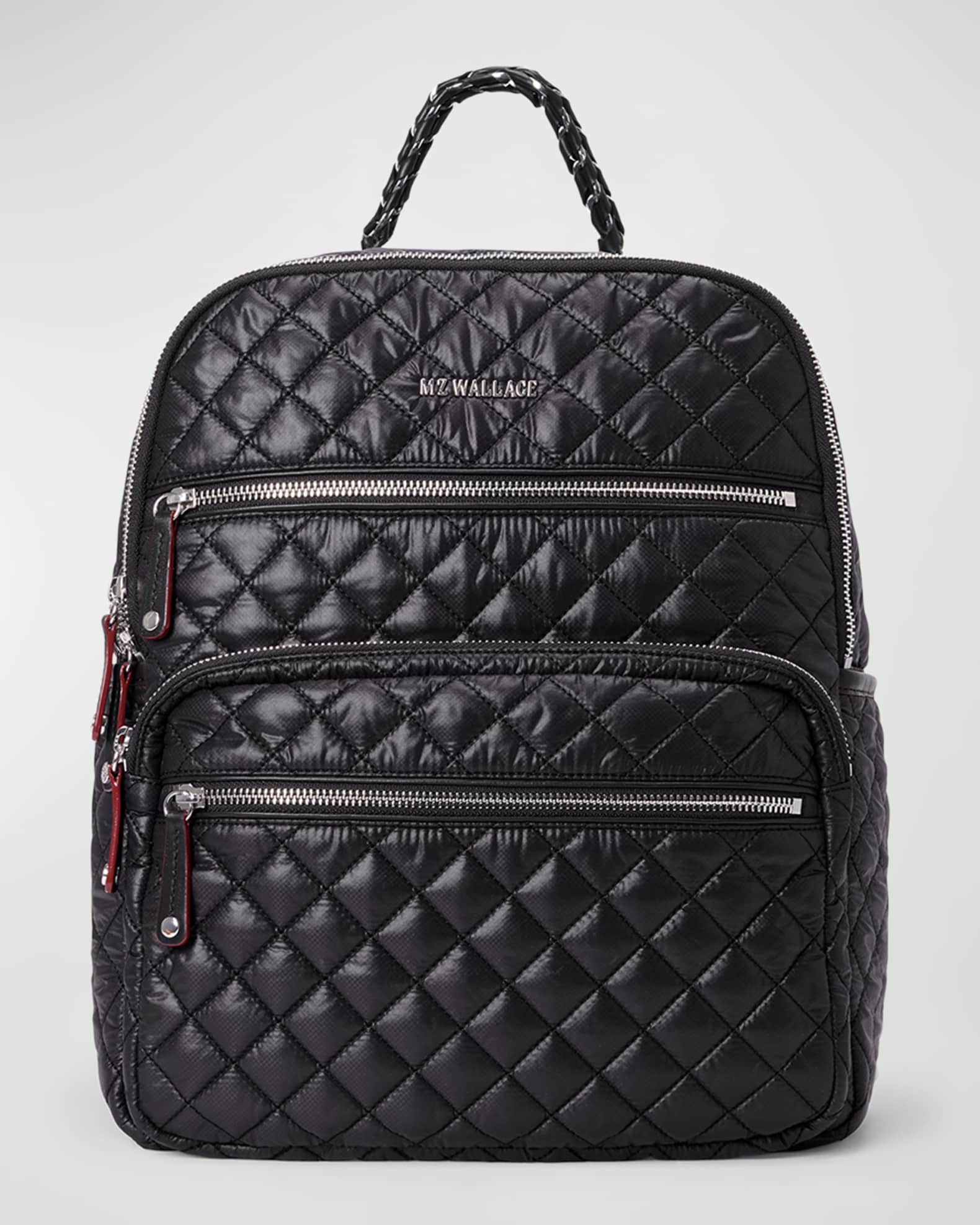 MZ WALLACE Black Quilted Nylon Travel Bag - The Purse Ladies