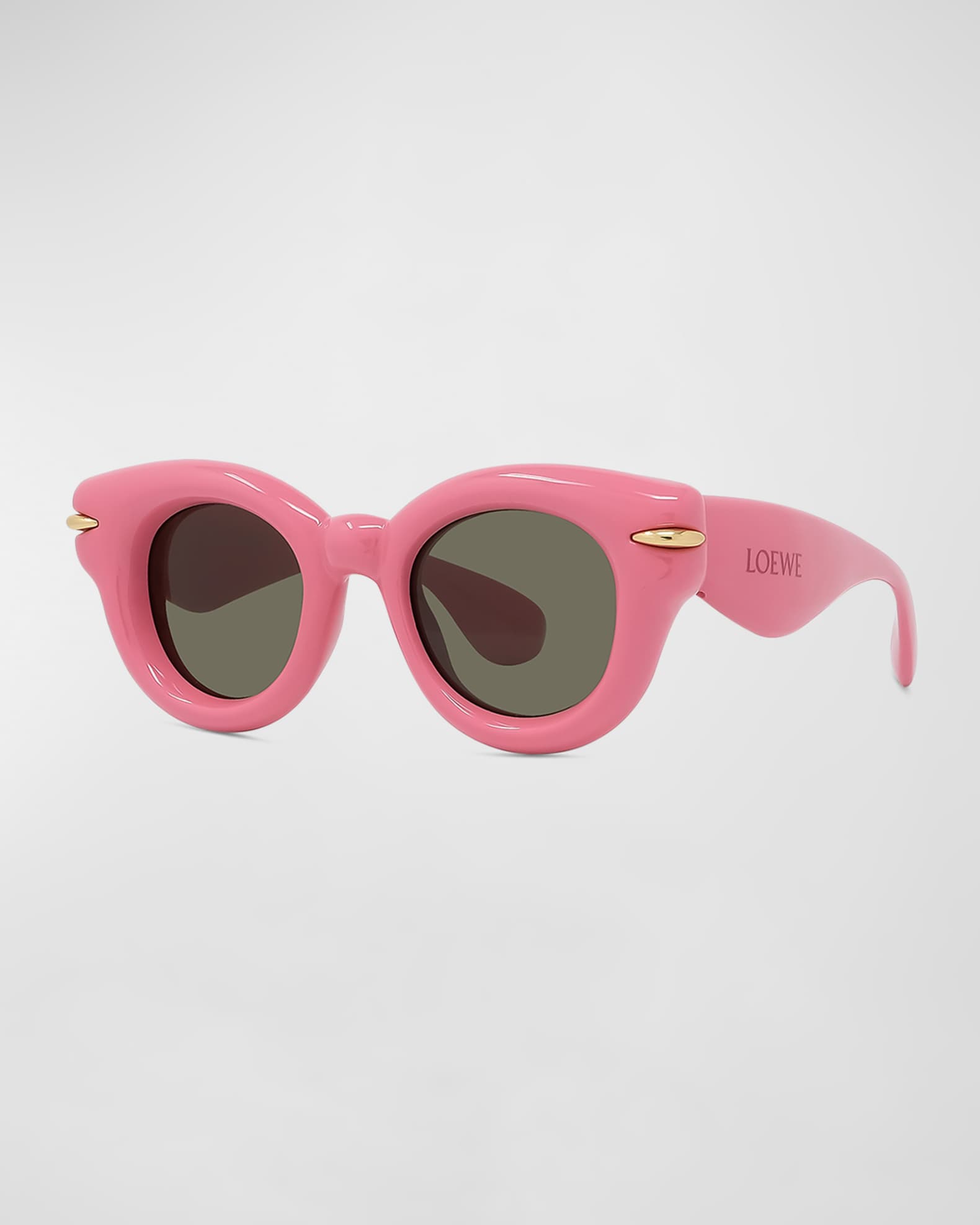 LOEWE Off-White Inflated Round Sunglasses