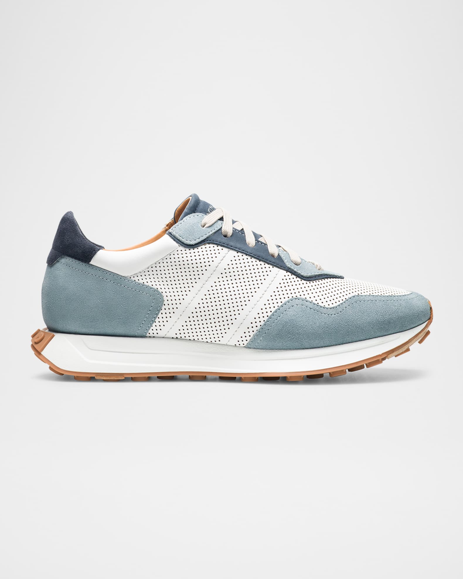 Men's Romero Leather and Suede Runner Sneakers 0