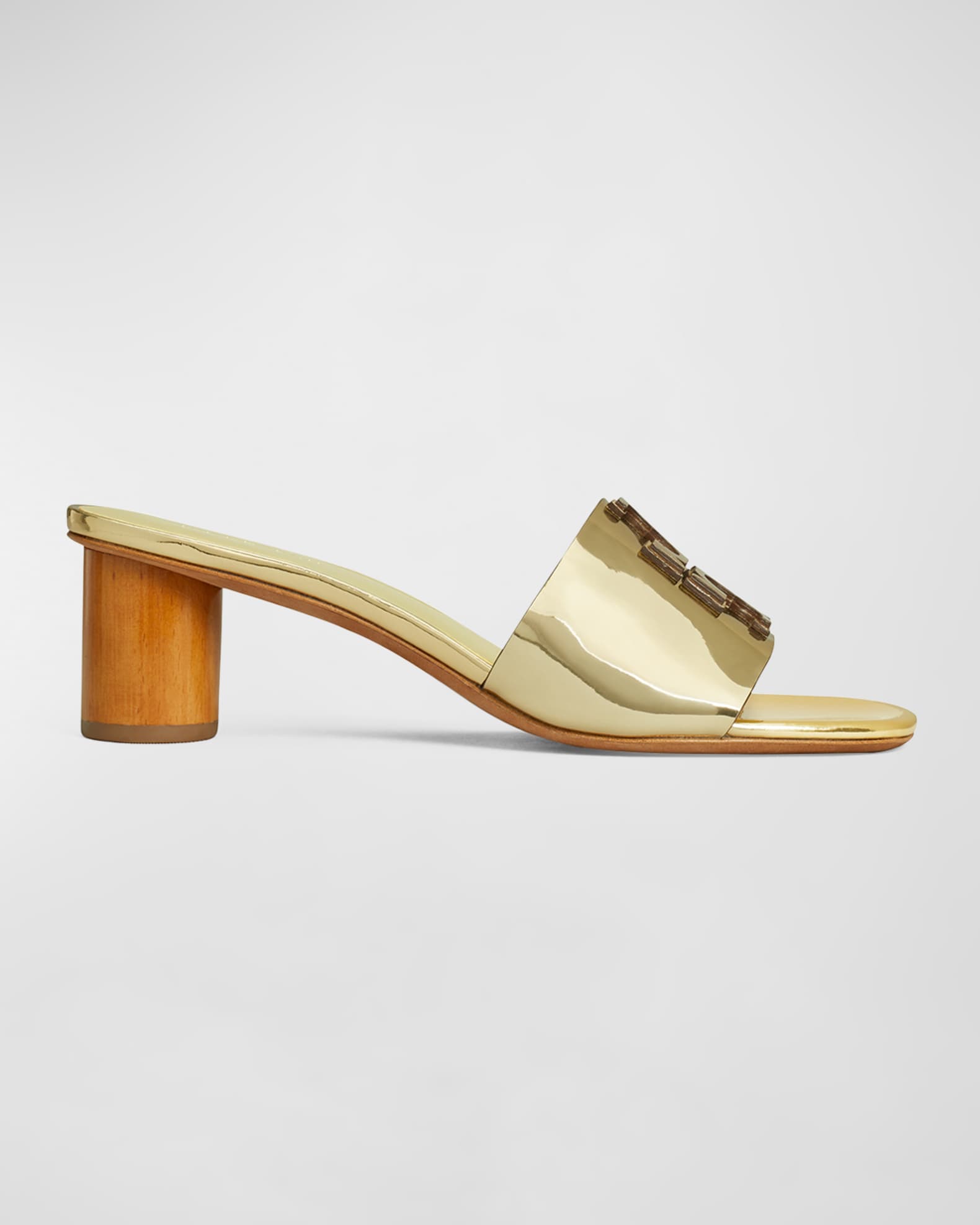 Gold Tory Burch Peep Toe