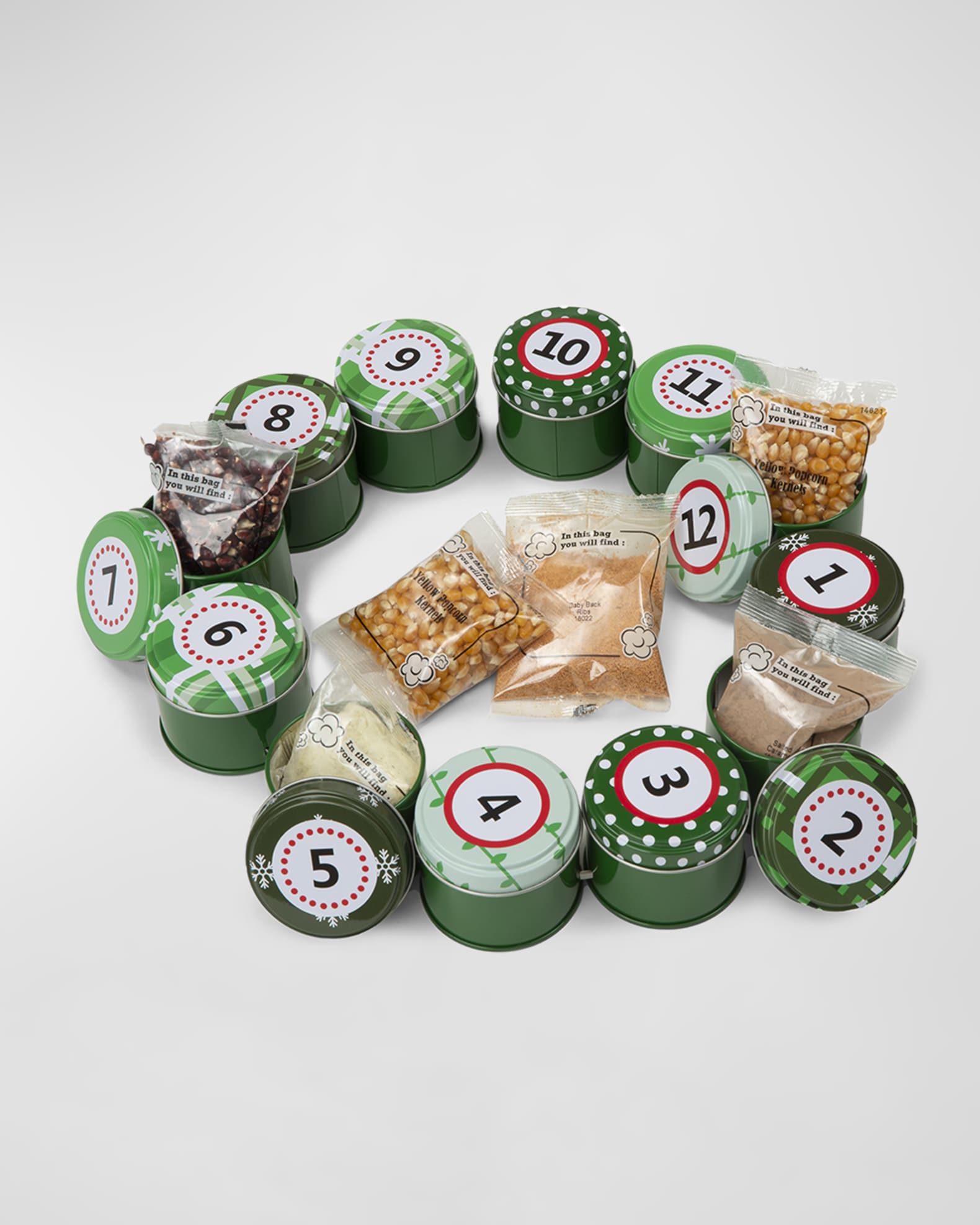 Wabash Valley Farms Popcorn Christmas Advent Wreath Neiman Marcus