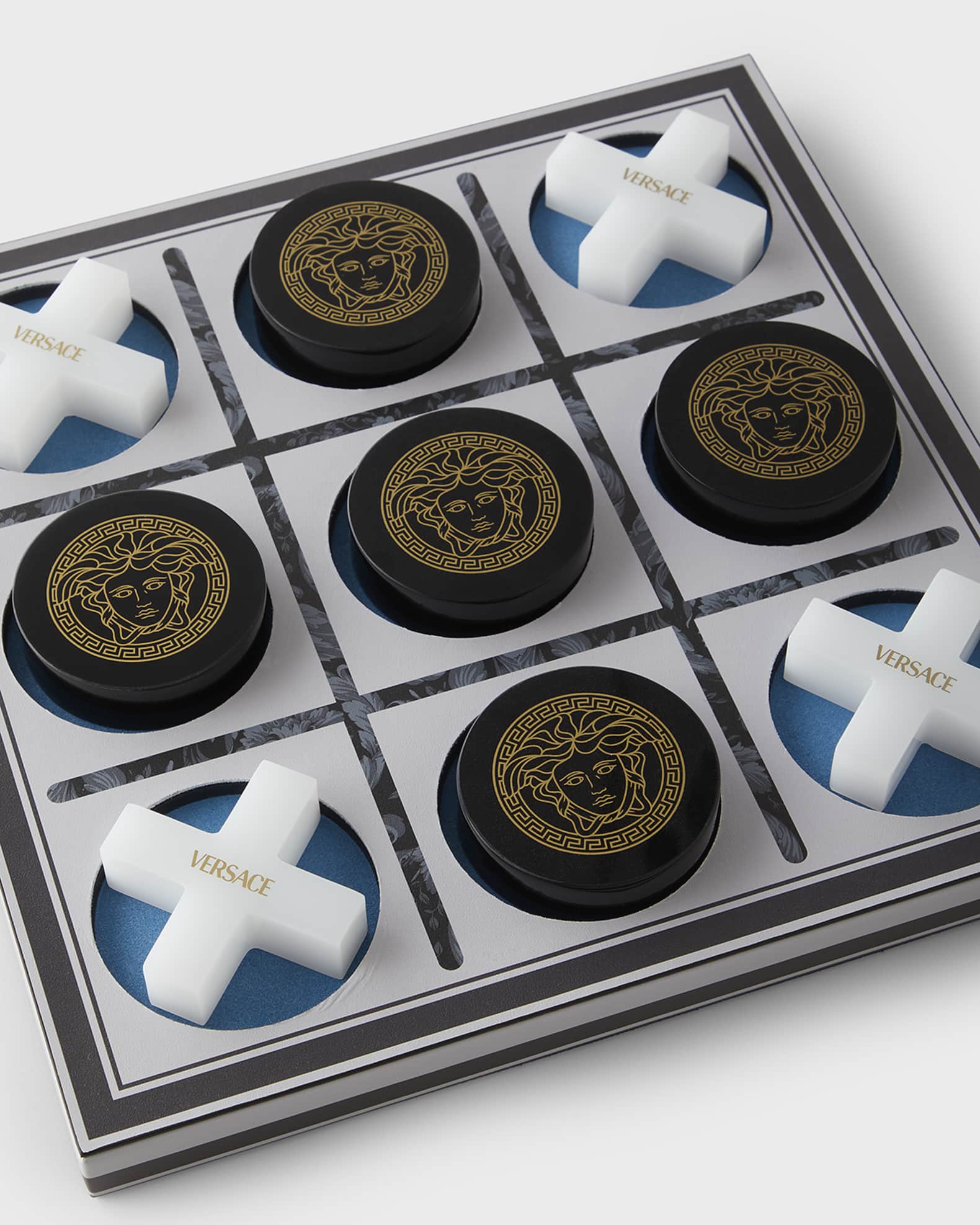 Versace Home Collection Project Barocco Tic-Tac-Toe Set | Neiman