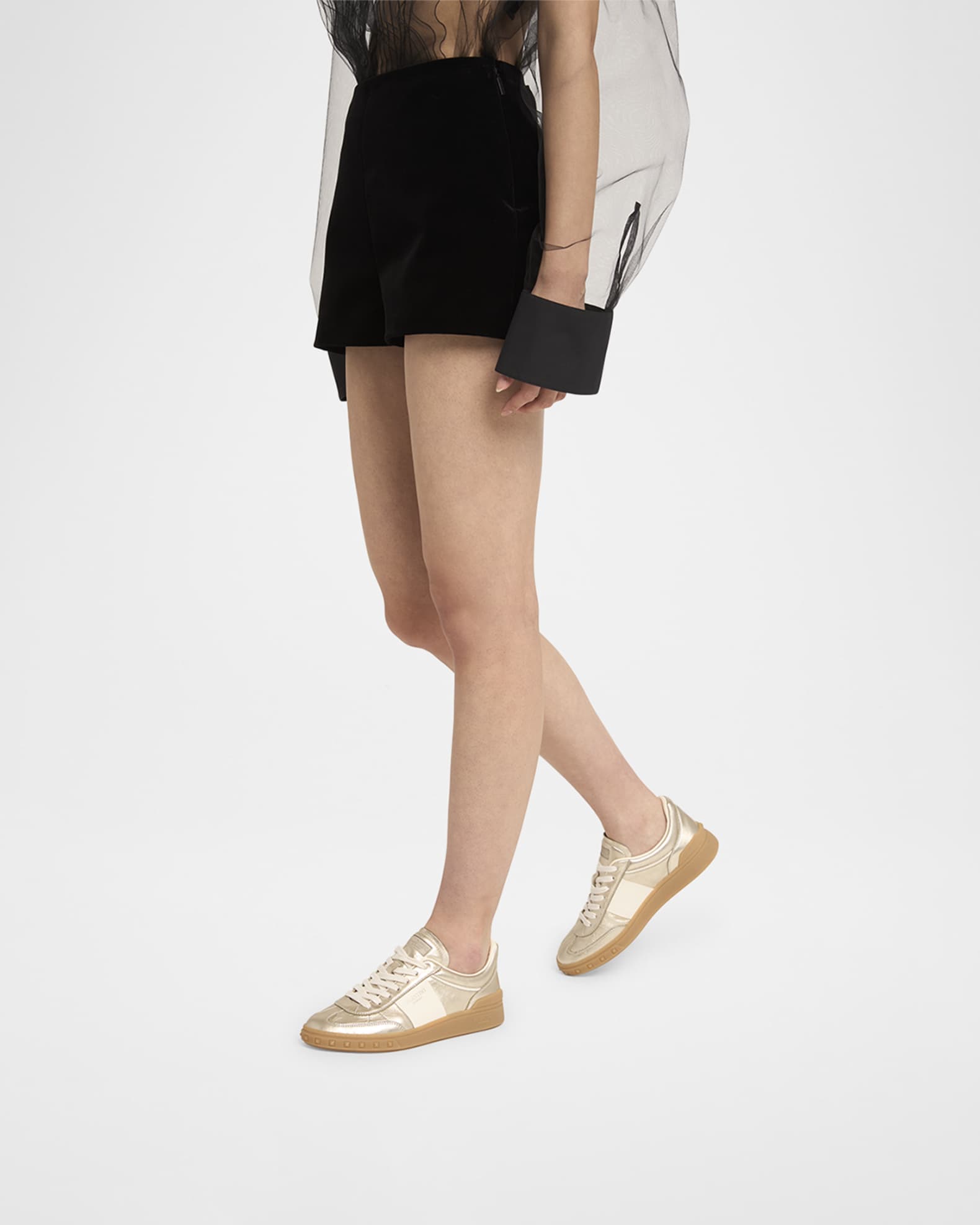 Upvillage Metallic Low Top Sneakers